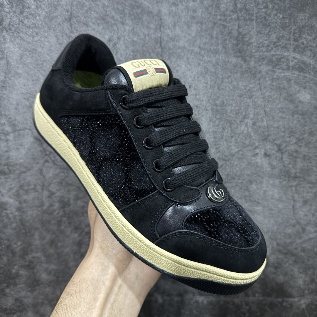 图片[3]-【专柜版/海淘代购版】Gucci做旧小脏鞋 ZP开发 原版开模 金属双G水晶圆柱形标 Gucci原版纹织带 真正水洗布标 鞋面擦色牛皮拼接经典双G布面料，皮面切口全油边封口工艺，原版毛巾布里细腻柔软更舒适透气，垫脚乳胶注塑一体，私模钢印，双色原版TPU大底(下层宽，上层窄) 配进口原版四边封干燥剂、原版18股鞋带，绿色盒子，与专柜配套包装一致 尺码：35-45-选品中心