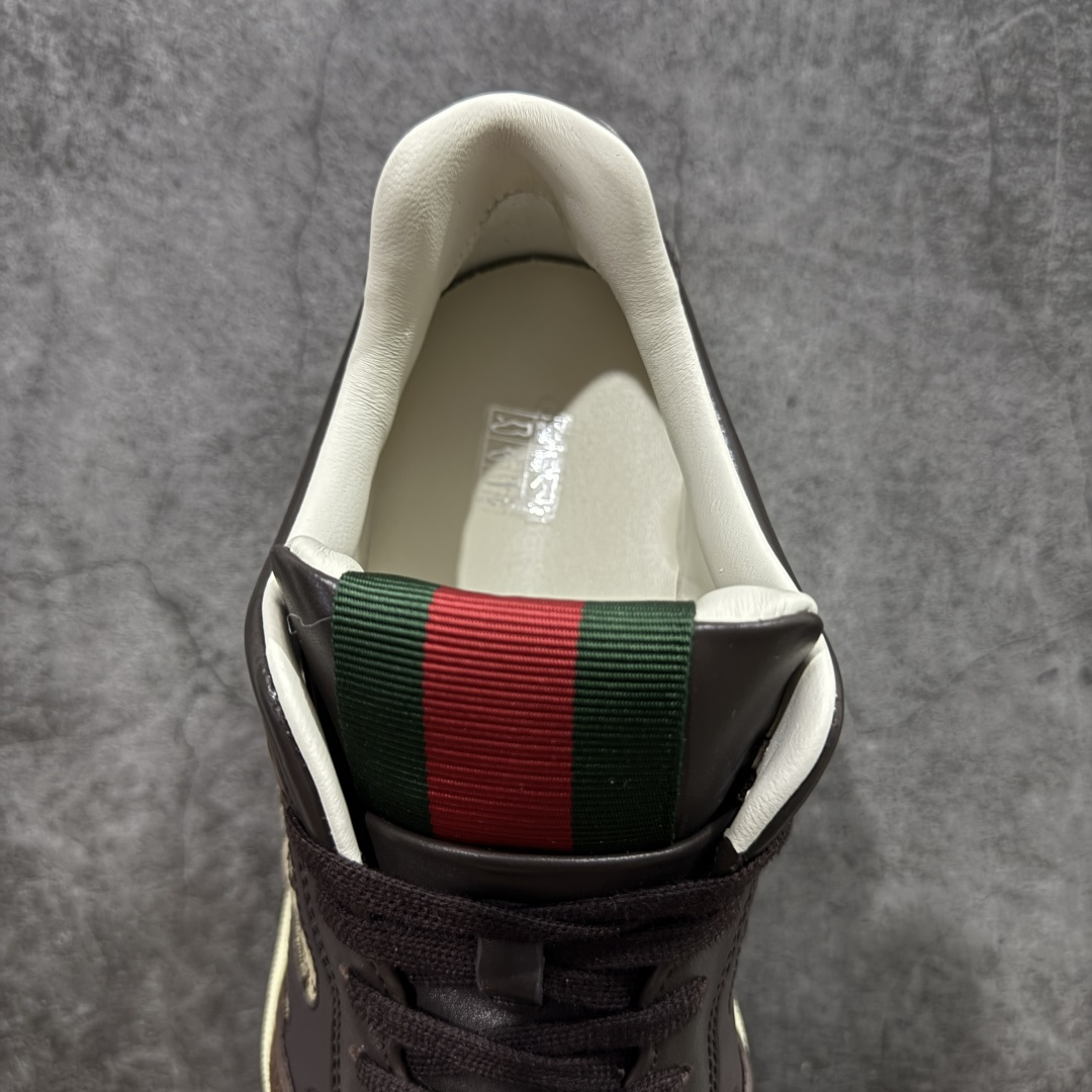 图片[8]-【海淘代购版】Gucci 古驰 RE-Web 新款 复古休闲板鞋 海淘代购专供品质 正确楦型 配件齐全 进口皮料/原版羊皮内里 匠心打造 其用料及细节已争取最大限度还原公司正品 实拍如图 所见即所得 谨防混卖 尺码：39 40 41 42 43 44 45-选品中心