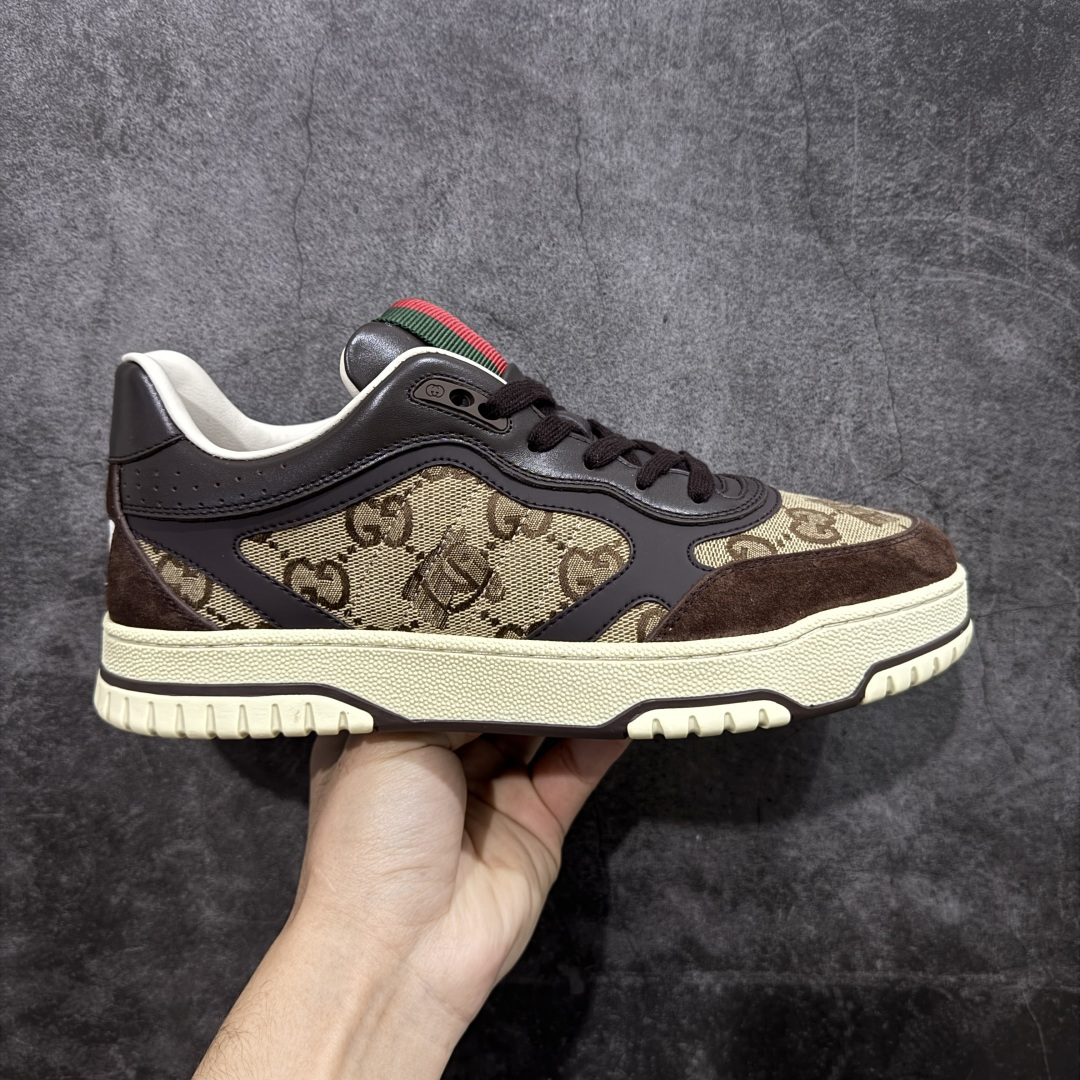 【海淘代购版】Gucci 古驰 RE-Web 新款 复古休闲板鞋 海淘代购专供品质 正确楦型 配件齐全 进口皮料/原版羊皮内里 匠心打造 其用料及细节已争取最大限度还原公司正品 实拍如图 所见即所得 谨防混卖 尺码：39 40 41 42 43 44 45-选品中心