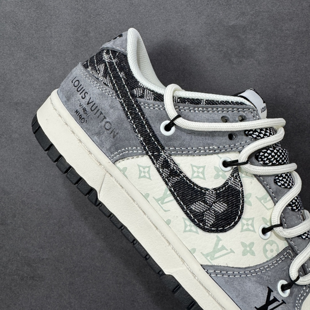 图片[6]-【定制版】Nike SB Dunk Low“LV联名——荔纹勾抽绳” 周年高端定制 低帮休闲板鞋 定制鞋盒 大厂纯原品质出货 超高清洁度 皮料切割干净无任何毛边 细节完美 货号：CX5050-Y49 尺码： 36 36.5 37.5 38 38.5 39 40 40.5 41 42 42.5 43 44 44.5 45-选品中心