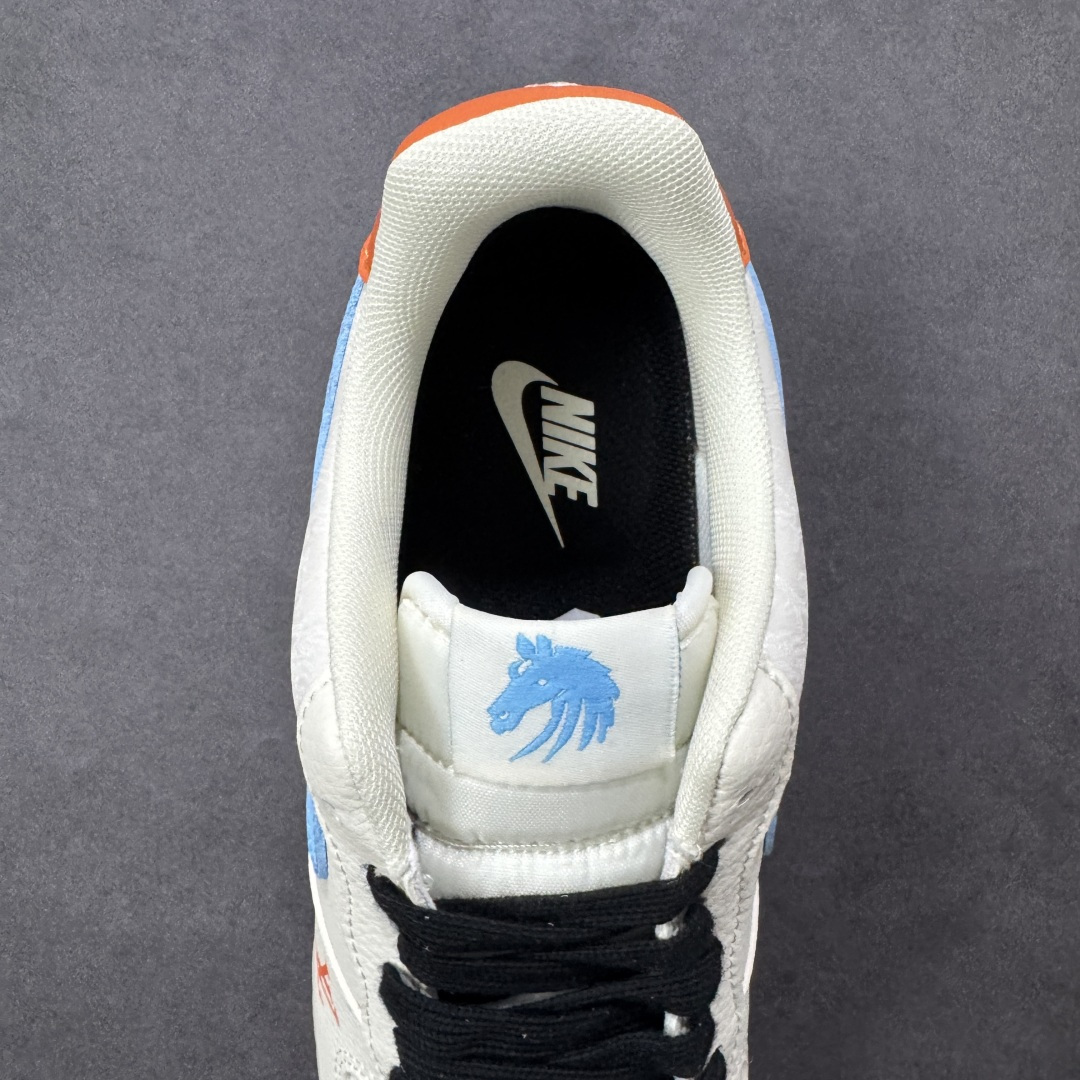 图片[7]-【定制版】Nike Air Force 1\’07 Low 联名马年限定 彩色拼接丝绸 空军一号低帮休闲板鞋  #原楦头原纸板 高端定制鞋盒 原厂鞋底 超高清洁度 细节完美 货号：FV3694-100  尺码：36 36.5 37.5 38 38.5 39 40 40.5 41 42 42.5 43 44 44.5 45-选品中心