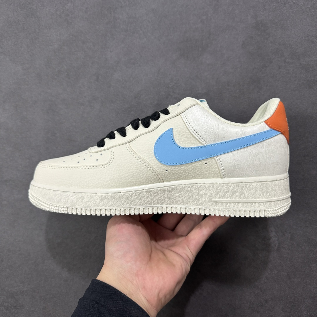 图片[2]-【定制版】Nike Air Force 1\’07 Low 联名马年限定 彩色拼接丝绸 空军一号低帮休闲板鞋  #原楦头原纸板 高端定制鞋盒 原厂鞋底 超高清洁度 细节完美 货号：FV3694-100  尺码：36 36.5 37.5 38 38.5 39 40 40.5 41 42 42.5 43 44 44.5 45-选品中心