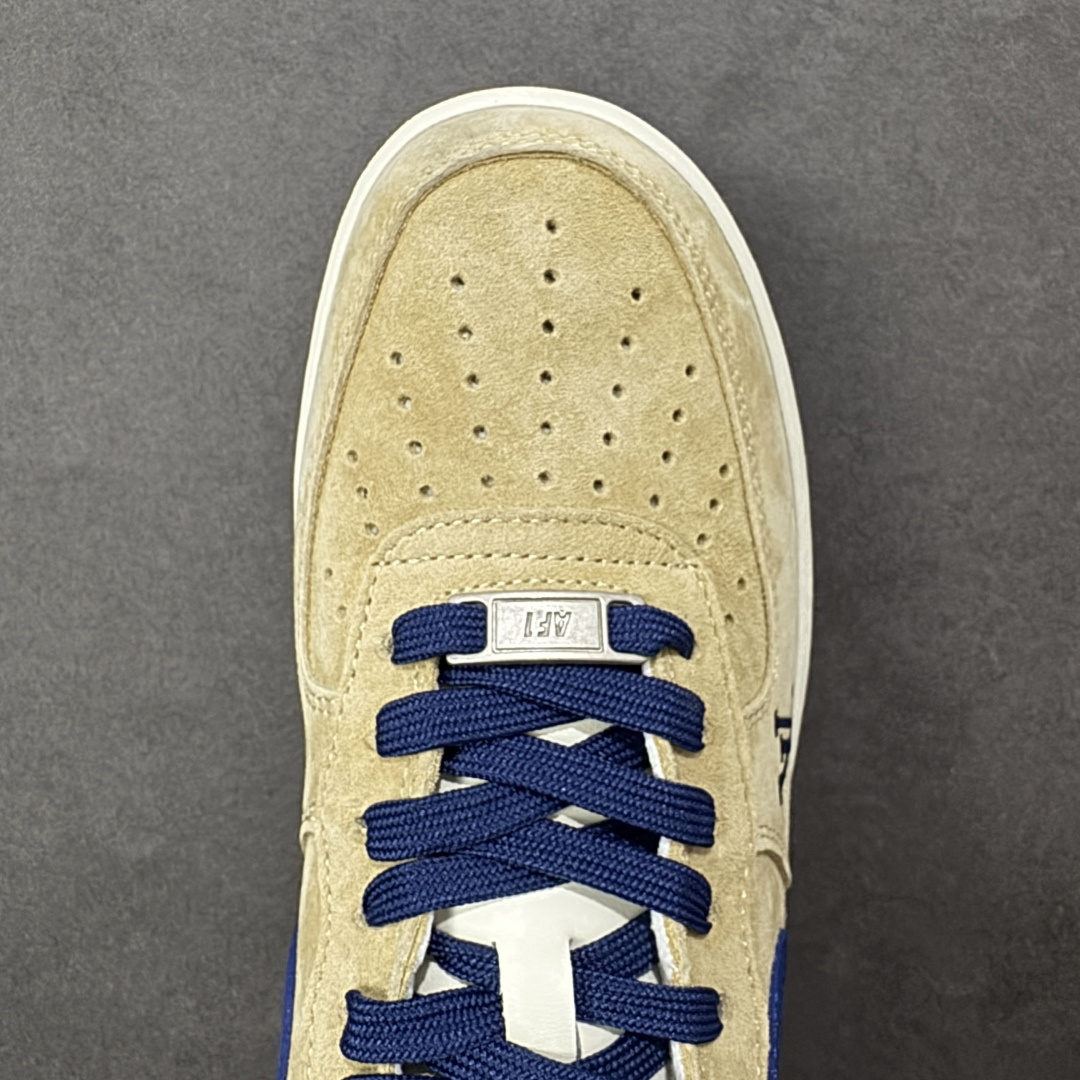 图片[8]-【定制版】Nike Air Force 1\’07 Low 联名 沙褐藏蓝 空军一号低帮休闲板鞋 FQ3545-300  #原楦头原纸板 高端定制鞋盒 原厂鞋底 超高清洁度 细节完美  尺码：36 36.5 37.5 38 38.5 39 40 40.5 41 42 42.5 43 44 44.5 45 编码：HXSB310320-选品中心