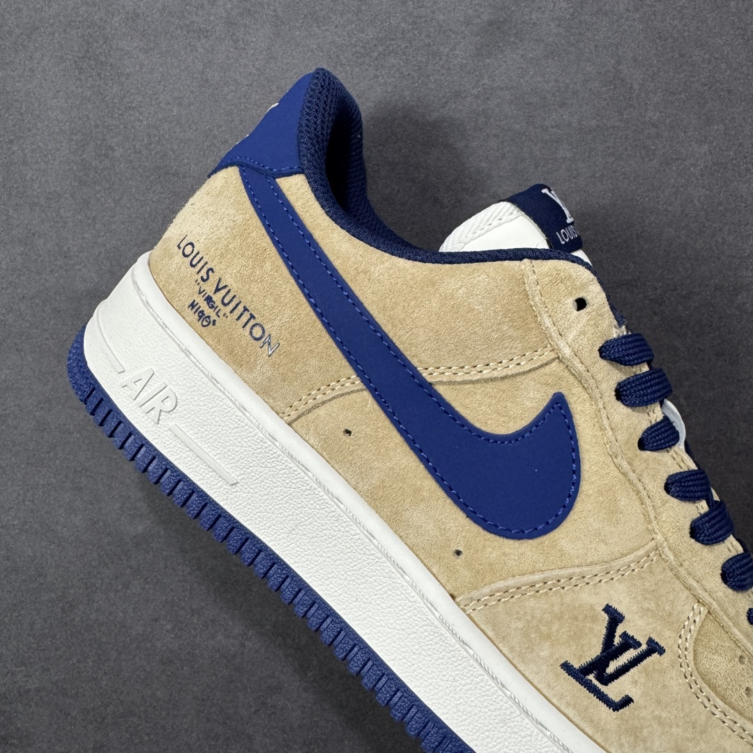 图片[6]-【定制版】Nike Air Force 1\’07 Low 联名 沙褐藏蓝 空军一号低帮休闲板鞋 FQ3545-300  #原楦头原纸板 高端定制鞋盒 原厂鞋底 超高清洁度 细节完美  尺码：36 36.5 37.5 38 38.5 39 40 40.5 41 42 42.5 43 44 44.5 45 编码：HXSB310320-选品中心