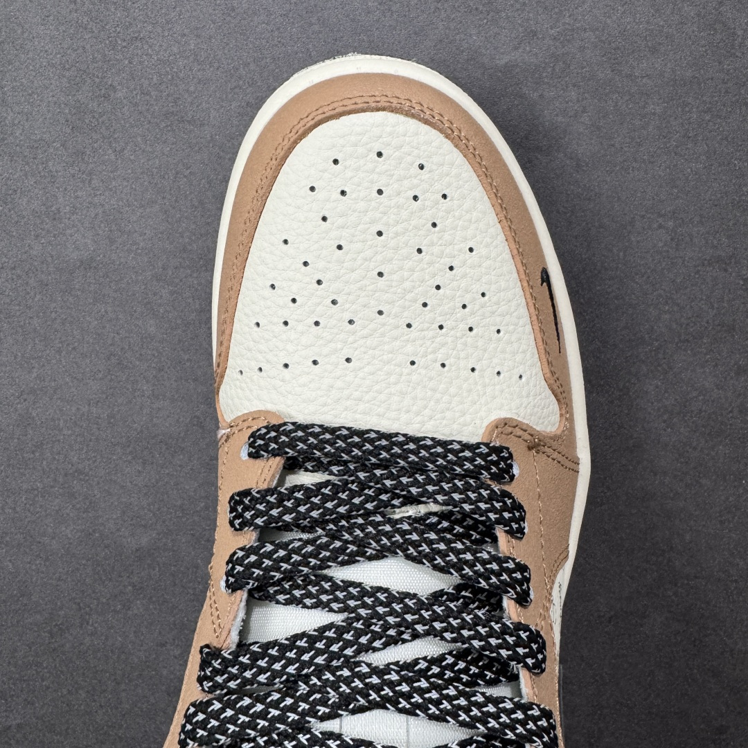 图片[8]-【定制版】Nike Jordan Air Jordan 1“ 斯图西联名——米棕黑” 高端定制 低帮 复古 减震 防滑 耐磨 篮球鞋 定制鞋盒 大厂纯原品质出货 超高清洁度 皮料切割干净无任何毛边 细节完美 货号：LL8888-003 尺码：36 36.5 37.5 38 38.5 39 40 40.5 41 42 42.5 43 44 44.5 45 编码：HXSB330340-选品中心