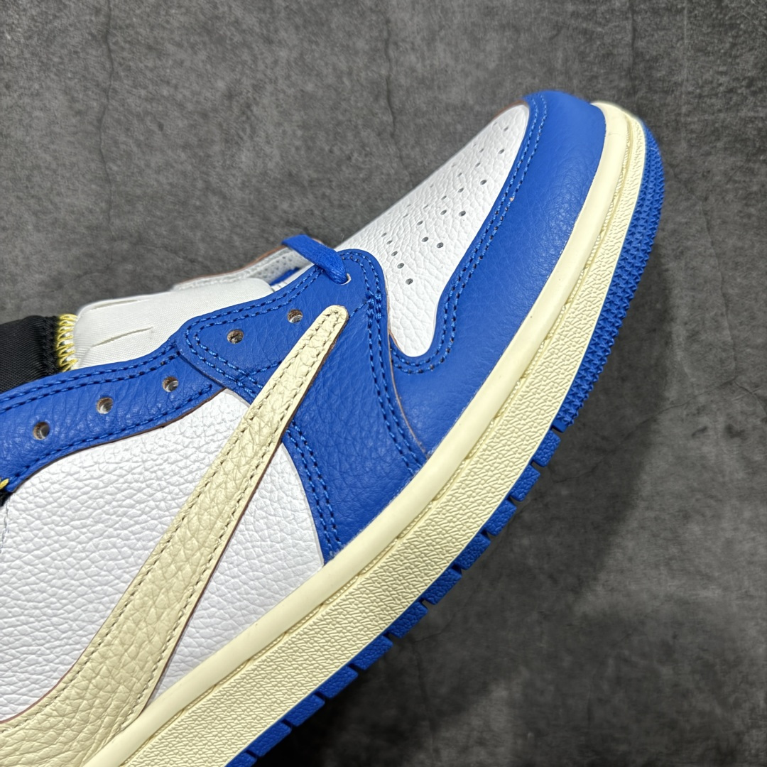 图片[6]-【DG2.0纯原】Union LA x Fragment Design x Air Jordan AJ1 Low OG SP 藤原浩三方联名四色拼接 TS联名倒钩低帮 蓝红白 DM7866-111 圈内最强倒钩系列 高端零售特供批次 产品品控稳定性领先行业 各方面均可对飙L版 良心定价不杀猪 SZ原厂全套原楦原纸板冲刀磨具开发 原厂皮料加持 原厂港宝加持定型后跟R度完美 同源原厂电绣 鬼脸飞翼针数密度立体效果一致 百分百一致原鞋 原厂拉帮工艺 针距密度一致 后跟弧度收口自然不对折 极致一眼正品既视感 进口玻璃冲刀皮料裁剪零毛边 全鞋电脑针车工艺 品控清洁度最高QC检验标准 免检产品 原厂订购鞋盒、鞋标、防尘纸、鞋撑、鞋带 追求极致的原厂味道 尺码：40 40.5 41 42 42.5 43 44 44.5 45 46 47.5 48.5-选品中心