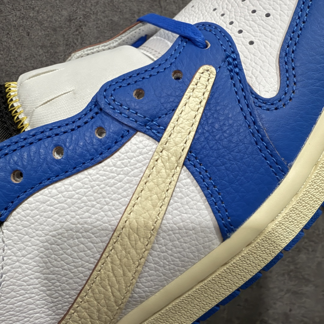 图片[4]-【DG2.0纯原】Union LA x Fragment Design x Air Jordan AJ1 Low OG SP 藤原浩三方联名四色拼接 TS联名倒钩低帮 蓝红白 DM7866-111 圈内最强倒钩系列 高端零售特供批次 产品品控稳定性领先行业 各方面均可对飙L版 良心定价不杀猪 SZ原厂全套原楦原纸板冲刀磨具开发 原厂皮料加持 原厂港宝加持定型后跟R度完美 同源原厂电绣 鬼脸飞翼针数密度立体效果一致 百分百一致原鞋 原厂拉帮工艺 针距密度一致 后跟弧度收口自然不对折 极致一眼正品既视感 进口玻璃冲刀皮料裁剪零毛边 全鞋电脑针车工艺 品控清洁度最高QC检验标准 免检产品 原厂订购鞋盒、鞋标、防尘纸、鞋撑、鞋带 追求极致的原厂味道 尺码：40 40.5 41 42 42.5 43 44 44.5 45 46 47.5 48.5-选品中心