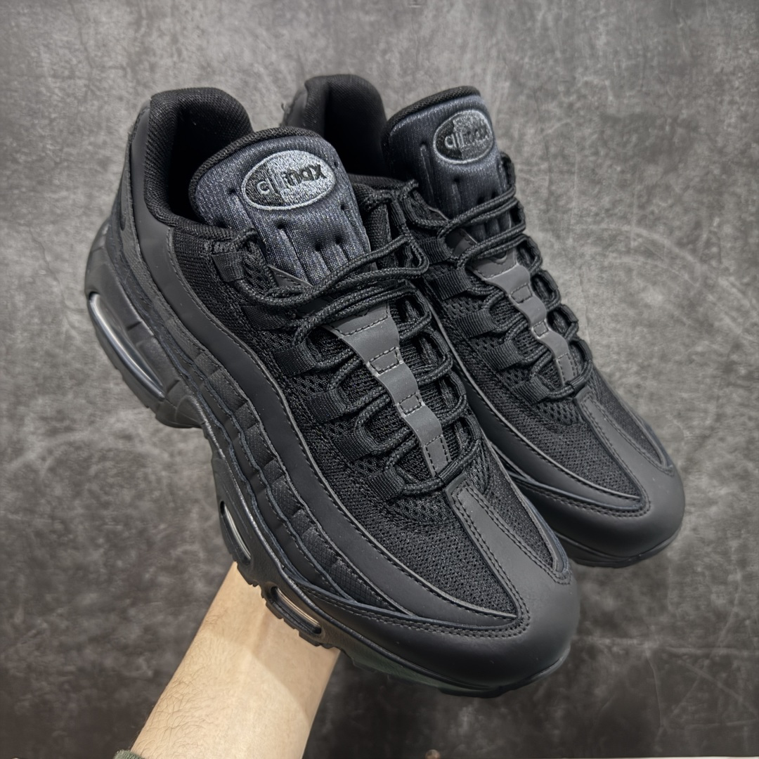 【KZ2.0版本】Nike Air Max 95 纯黑 货号：HM8755-001 纯原大厂生产线出品 原厂材料 原厂楦头 市场正确版本 区分错版 尺码：40 41 42 43 44 45 46 47.5 48 48.5-选品中心