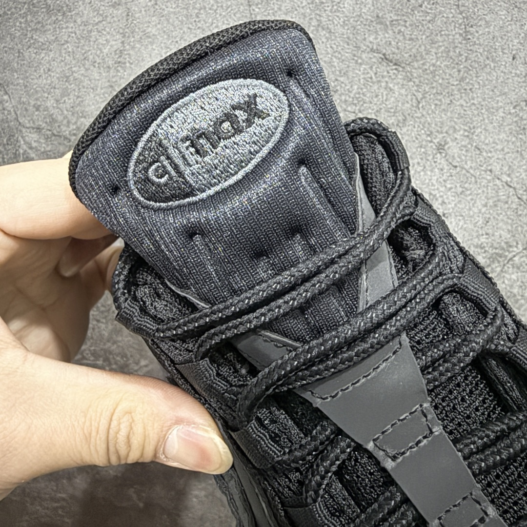 图片[6]-【KZ2.0版本】Nike Air Max 95 纯黑 货号：HM8755-001 纯原大厂生产线出品 原厂材料 原厂楦头 市场正确版本 区分错版 尺码：40 41 42 43 44 45 46 47.5 48 48.5-选品中心