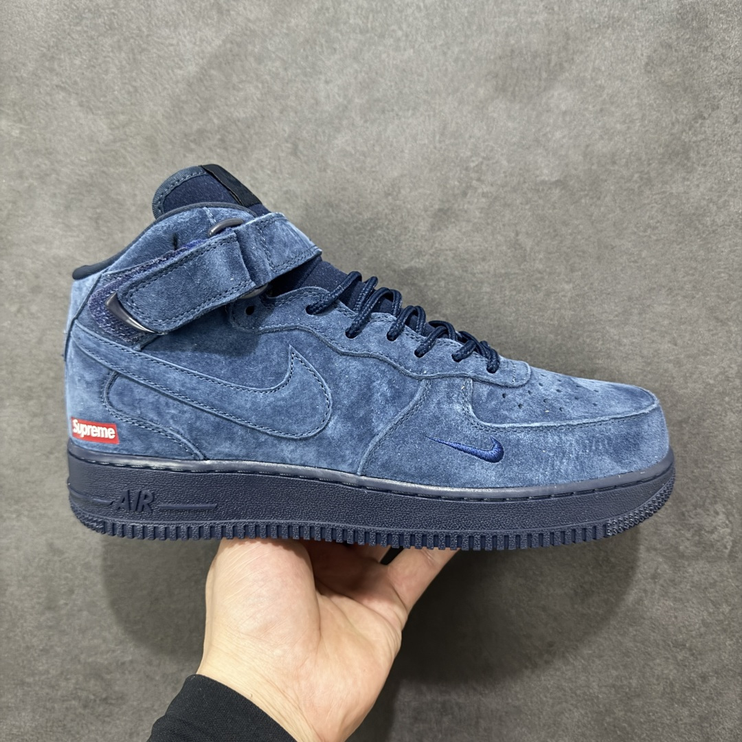 【公司级】Nike Air Force 1 MID Supreme联名 空军一号中帮休闲板鞋 定制鞋盒 原楦头原纸板 纯正空军版型 内置全掌气垫 货号：DV0788-006 尺码：36 36.5 37.5 38 38.5 39 40 40.5 41 42 42.5 43 44 44.5 45-选品中心