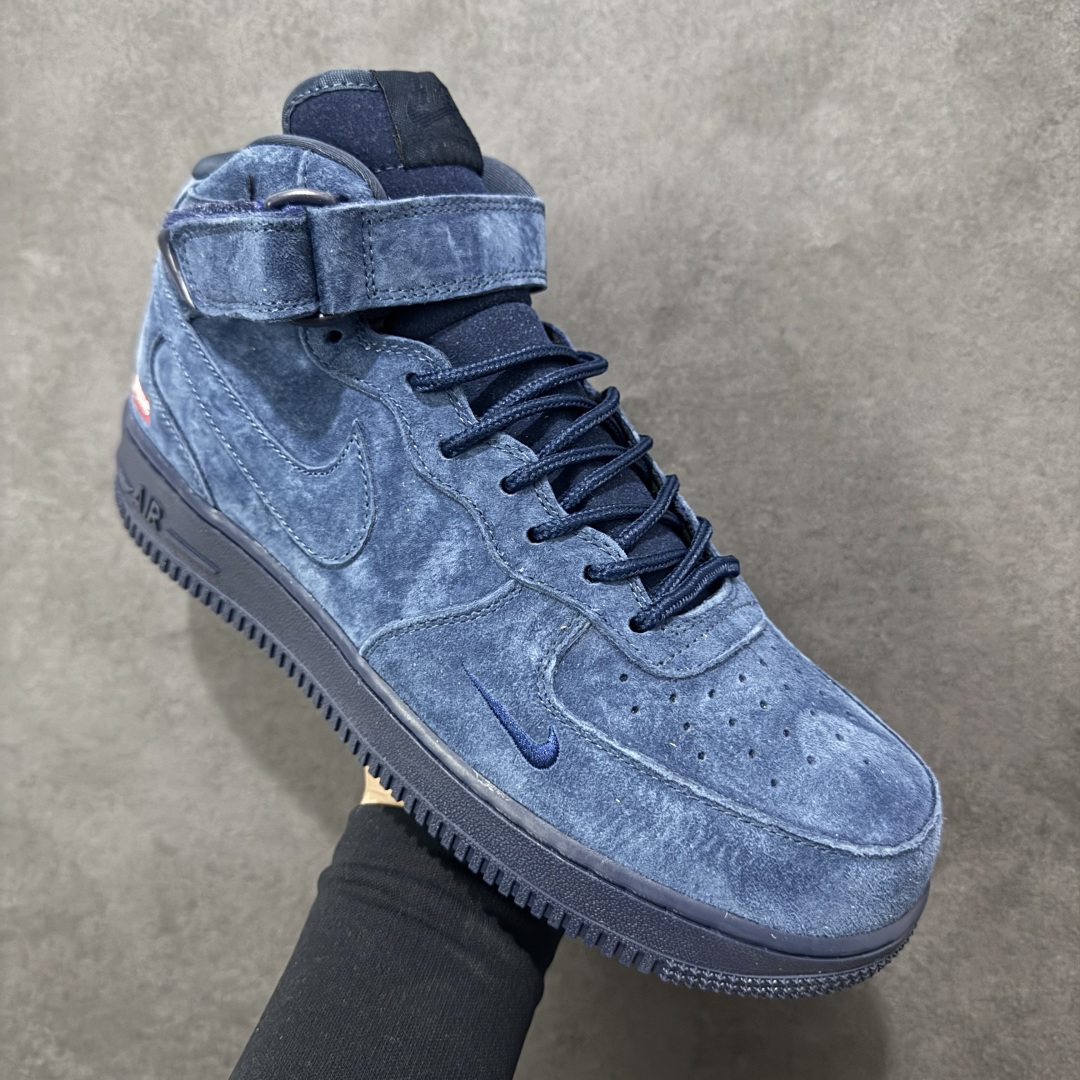 图片[3]-【公司级】Nike Air Force 1 MID Supreme联名 空军一号中帮休闲板鞋 定制鞋盒 原楦头原纸板 纯正空军版型 内置全掌气垫 货号：DV0788-006 尺码：36 36.5 37.5 38 38.5 39 40 40.5 41 42 42.5 43 44 44.5 45-选品中心