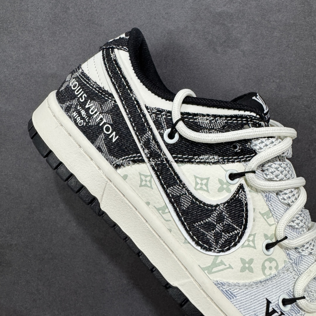 图片[6]-【定制版】Nike SB Dunk Low“LV联名——荔纹勾抽绳” 周年高端定制 低帮休闲板鞋 定制鞋盒 大厂纯原品质出货 超高清洁度 皮料切割干净无任何毛边 细节完美 货号：CX5050-Y43 尺码： 36 36.5 37.5 38 38.5 39 40 40.5 41 42 42.5 43 44 44.5 45-选品中心