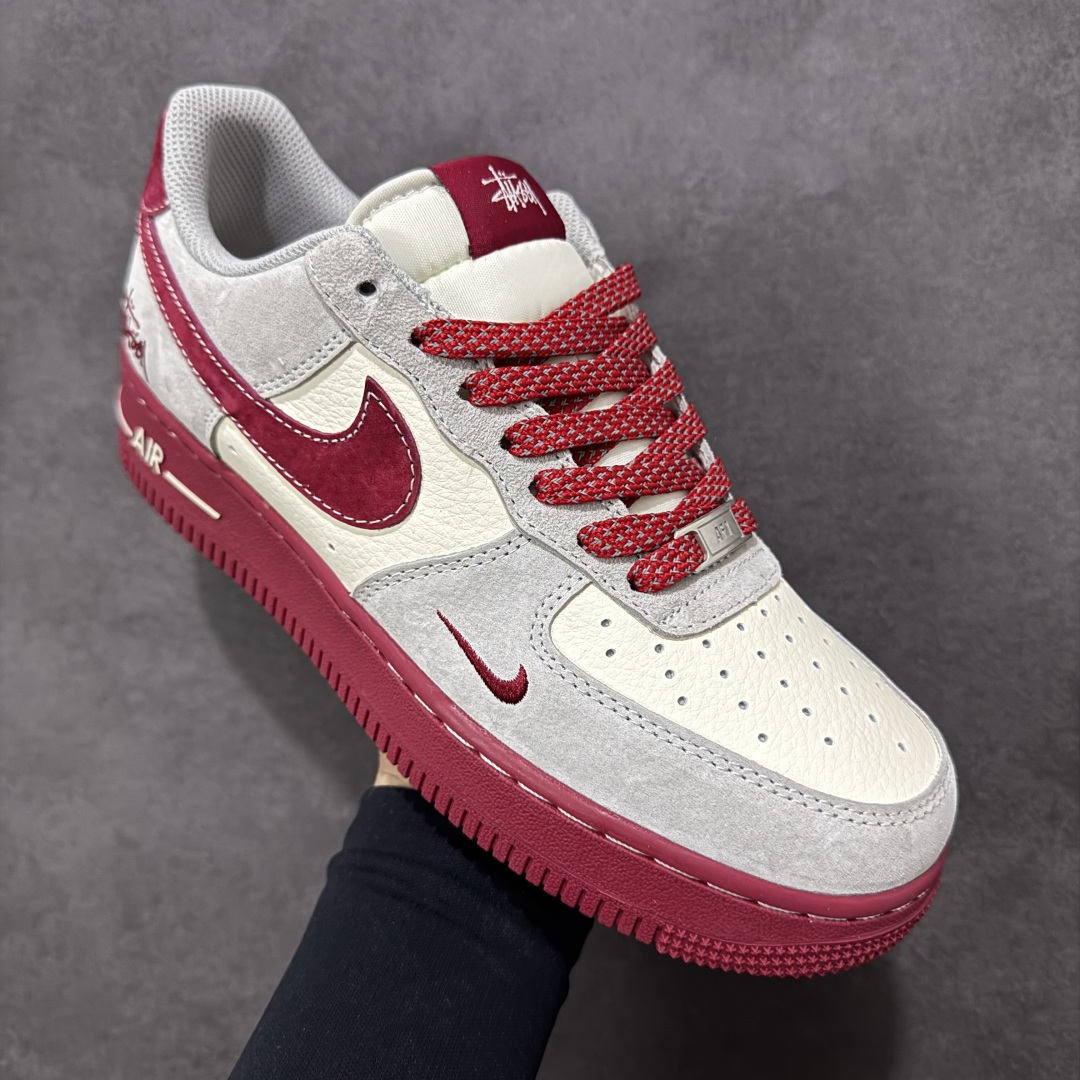图片[3]-【定制版】Nike Air Force 1\’07 Low 斯图西联名 空军一号低帮休闲板鞋  #原楦头原纸板 原装鞋盒 定制五金配件 内置全掌气垫 原厂鞋底 货号：JP8028-076  尺码：36 36.5 37.5 38 38.5 39 40 40.5 41 42 42.5 43 44 44.5 45-选品中心