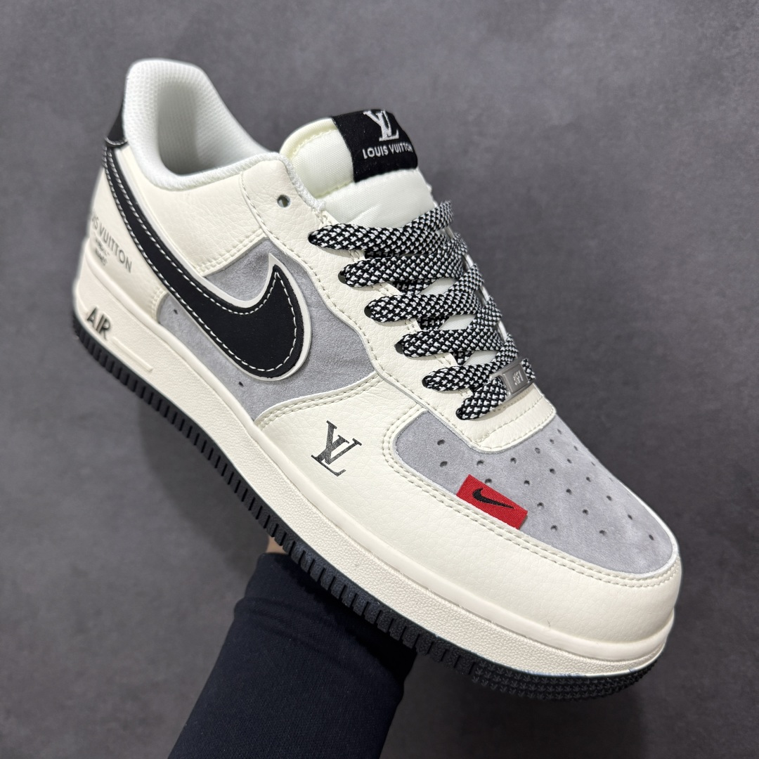 图片[3]-【定制版】Nike Air Force 1\’07 Low LV联名 黑灰麂皮 空军一号低帮休闲板鞋  #定制鞋盒 大厂纯原品质出货 超高清洁度 皮料切割干净无任何毛边 细节完美 货号：XD9314-619  尺码：36 36.5 37.5 38 38.5 39 40 40.5 41 42 42.5 43 44 44.5 45-选品中心