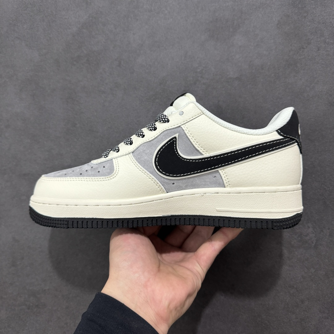 图片[2]-【定制版】Nike Air Force 1\’07 Low LV联名 黑灰麂皮 空军一号低帮休闲板鞋  #定制鞋盒 大厂纯原品质出货 超高清洁度 皮料切割干净无任何毛边 细节完美 货号：XD9314-619  尺码：36 36.5 37.5 38 38.5 39 40 40.5 41 42 42.5 43 44 44.5 45-选品中心