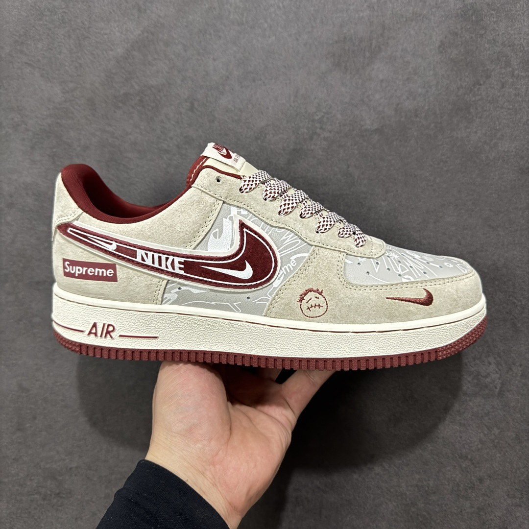 【定制版】Nike Air Force 1\'07 Low 浅米酒红 空军一号低帮休闲板鞋 SS1979-012  #定制皮料 定制鞋盒 原楦原纸板 纯正空军版型 内置全掌气垫  尺码：36 36.5 37.5 38 38.5 39 40 40.5 41 42 42.5 43 44 44.5 45 编码：HXSA310320-选品中心