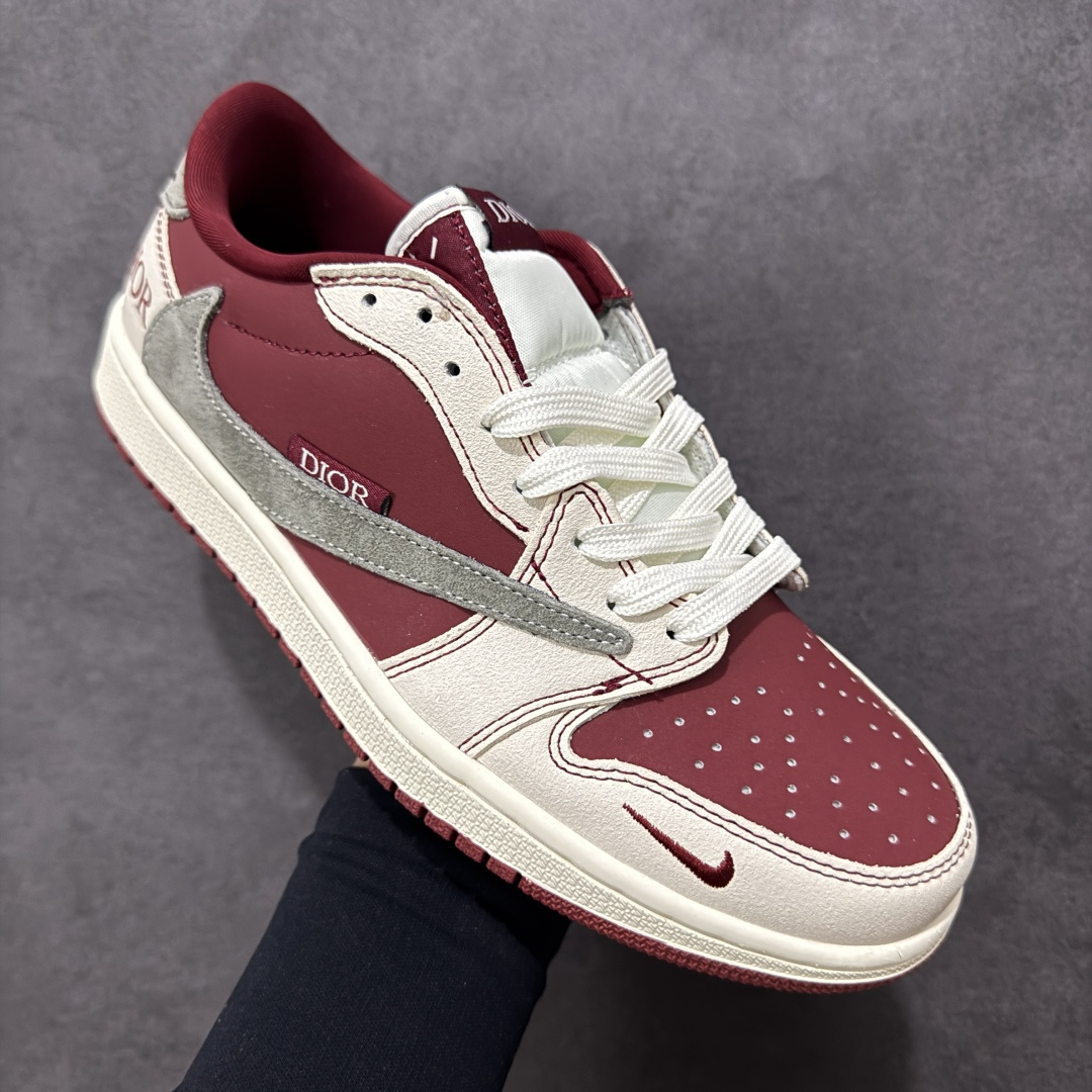 图片[3]-【定制版】Air Jordan 1 Low AJ1 乔1 Dior联名 高端定制 倒钩低帮复古篮球鞋  #定制鞋盒 大厂纯原品质出货 超高清洁度 皮料切割干净无任何毛边 细节完美 货号：XS2025-082  尺码：36 36.5 37.5 38 36.5 39 40 40.5 41 42 42.5 43 44 44.5 45-选品中心