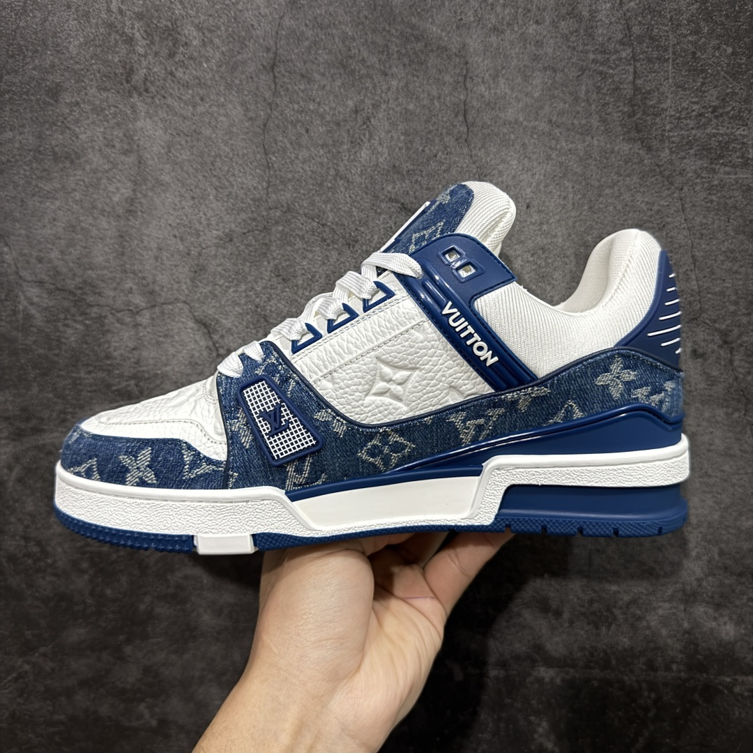 图片[2]-【XC版本】Louis Vuitton LV Trainer系列 新配色入库上架 市场货一堆的东西没必要做文案吹嘘 实拍如图 所见即所得 细节细揣摩 让你感受真正的好货 尺码： 39 40 41 42 43 44 45 46-选品中心