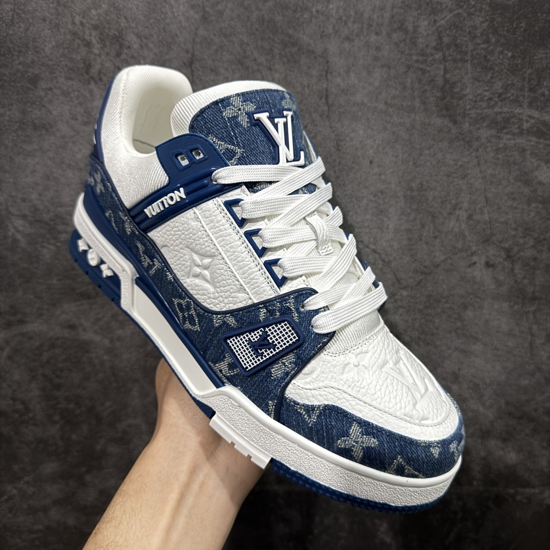 图片[3]-【XC版本】Louis Vuitton LV Trainer系列 新配色入库上架 市场货一堆的东西没必要做文案吹嘘 实拍如图 所见即所得 细节细揣摩 让你感受真正的好货 尺码： 39 40 41 42 43 44 45 46-选品中心