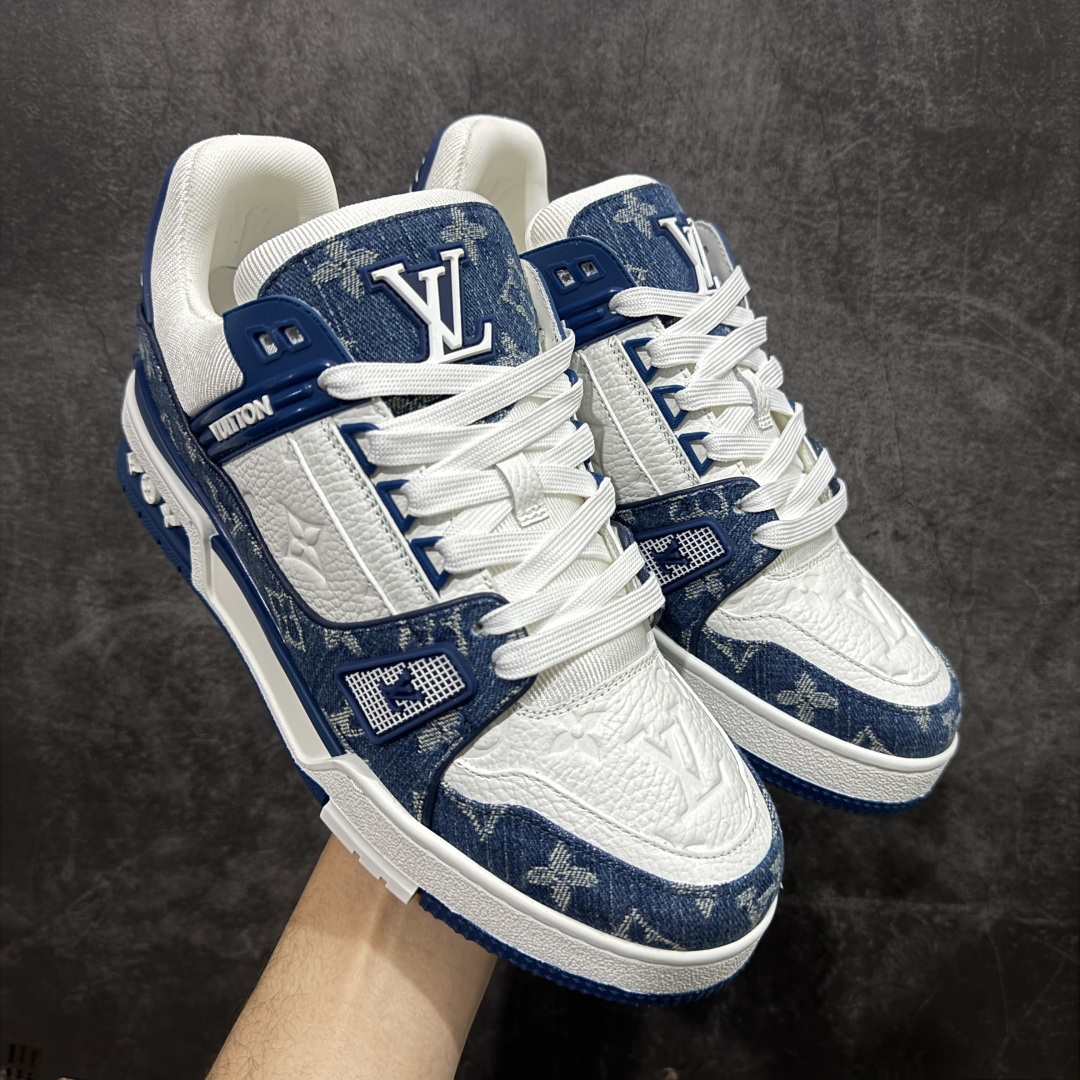 【XC版本】Louis Vuitton LV Trainer系列 新配色入库上架 市场货一堆的东西没必要做文案吹嘘 实拍如图 所见即所得 细节细揣摩 让你感受真正的好货 尺码： 39 40 41 42 43 44 45 46-选品中心