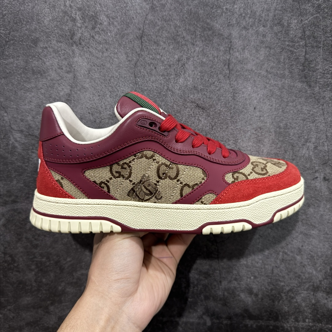 【海淘代购版】Gucci 古驰 RE-Web 新款 复古休闲板鞋 海淘代购专供品质 正确楦型 配件齐全 进口皮料/原版羊皮内里 匠心打造 其用料及细节已争取最大限度还原公司正品 实拍如图 所见即所得 谨防混卖 尺码：39 40 41 42 43 44 45-选品中心