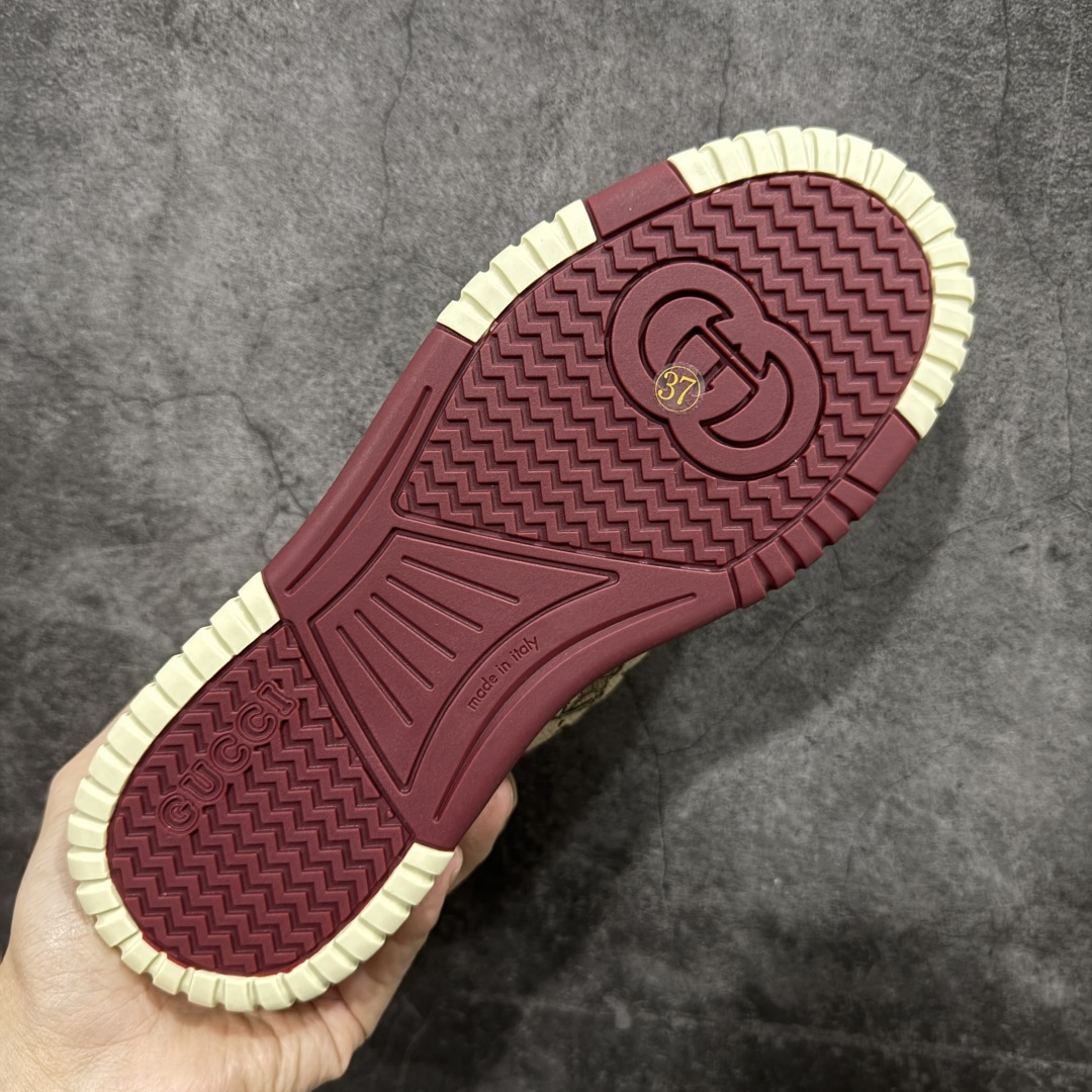 图片[9]-【海淘代购版】Gucci 古驰 RE-Web 新款 复古休闲板鞋 海淘代购专供品质 正确楦型 配件齐全 进口皮料/原版羊皮内里 匠心打造 其用料及细节已争取最大限度还原公司正品 实拍如图 所见即所得 谨防混卖 尺码：39 40 41 42 43 44 45-选品中心