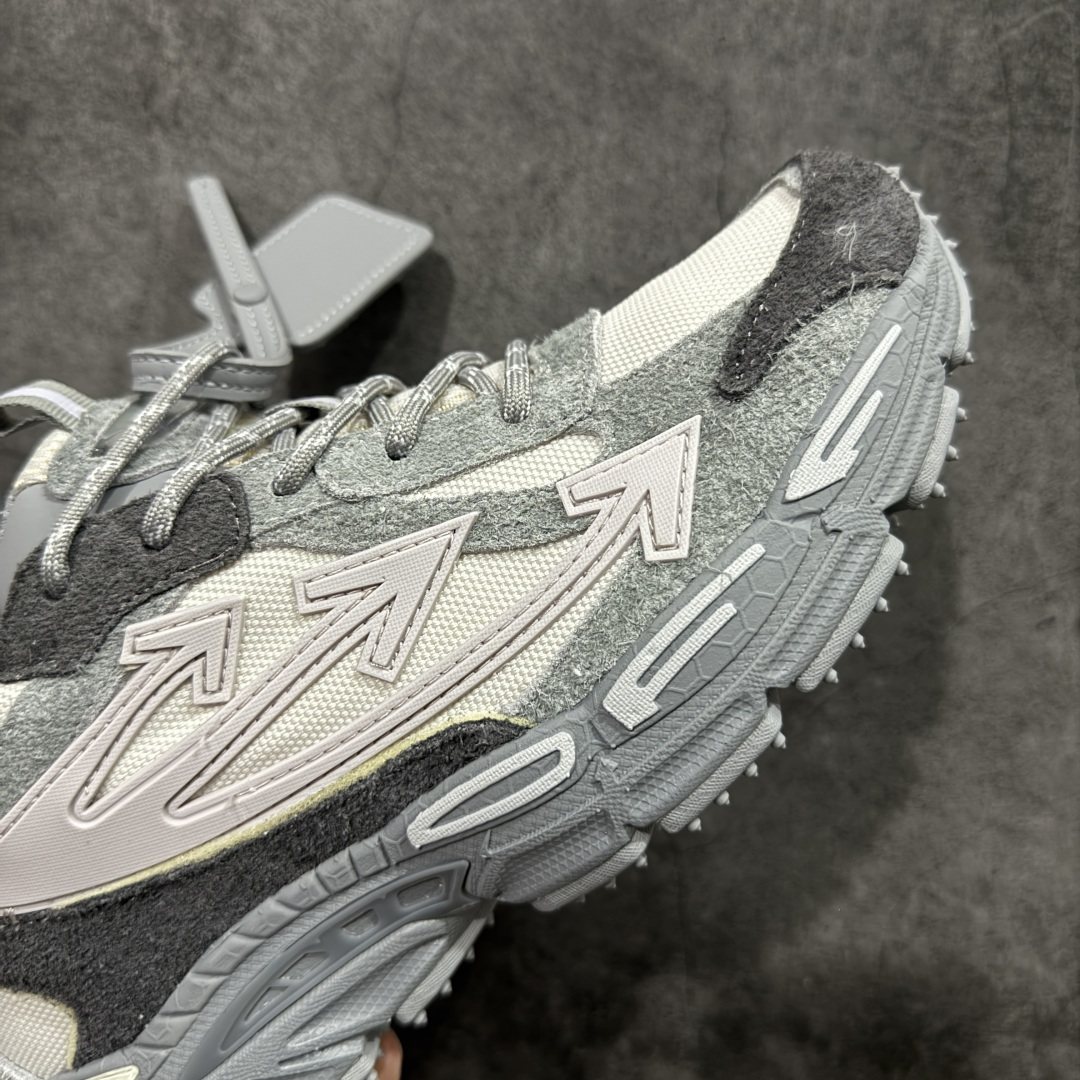 图片[6]-【纯原OK版本】Off-White OW最新款跑鞋 复古休闲鞋 百分百原盒正确版 原楦原纸板数据开发 4层分离大底#鞋面采用3d立体打印和多种材料拼接而成#防滑耐磨透气性轻便跑鞋 作为曾经爆火 并且定位奢潮领域的标志性品牌 Off-White 仍需要不断更新符合当下潮流时尚的复古运动鞋款，以期收获基本盘消费者的关注 此次更新的 Off-White 新款运动鞋将经典复古老爹鞋细节设计更加夸张化 并将标志性箭头设计置于显著位置 除此之外 整个系列的色彩搭配也可谓纷繁多样 总有一款适合你 尺码：36 37 38 39 40 41 42 43 44 45 46 47-选品中心