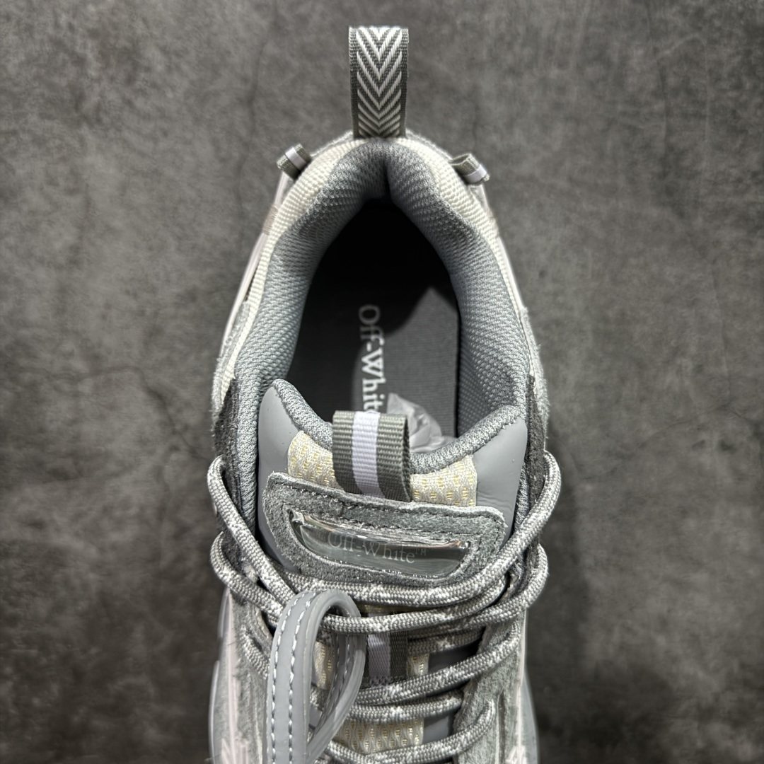 图片[8]-【纯原OK版本】Off-White OW最新款跑鞋 复古休闲鞋 百分百原盒正确版 原楦原纸板数据开发 4层分离大底#鞋面采用3d立体打印和多种材料拼接而成#防滑耐磨透气性轻便跑鞋 作为曾经爆火 并且定位奢潮领域的标志性品牌 Off-White 仍需要不断更新符合当下潮流时尚的复古运动鞋款，以期收获基本盘消费者的关注 此次更新的 Off-White 新款运动鞋将经典复古老爹鞋细节设计更加夸张化 并将标志性箭头设计置于显著位置 除此之外 整个系列的色彩搭配也可谓纷繁多样 总有一款适合你 尺码：36 37 38 39 40 41 42 43 44 45 46 47-选品中心