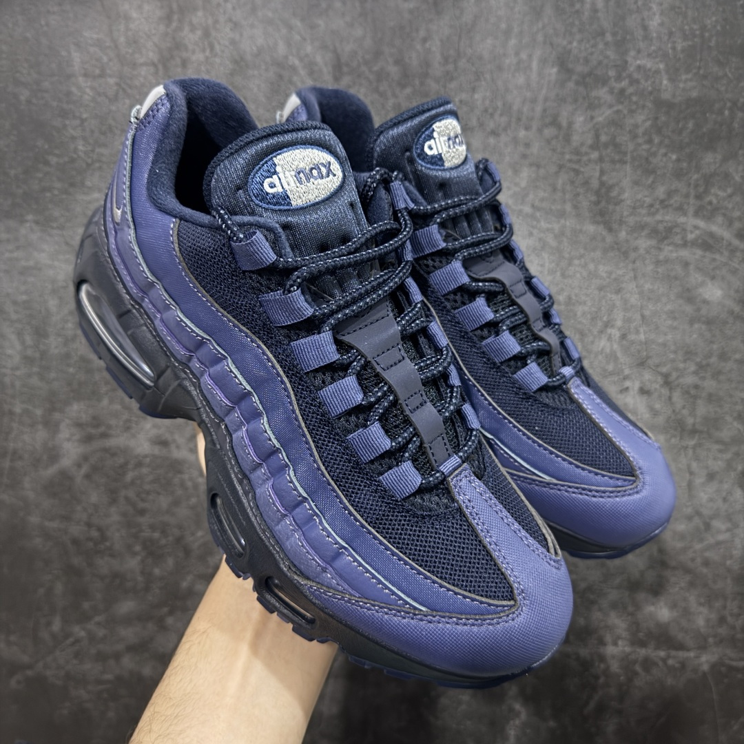 【KZ2.0版本】Nike Air Max 95 黑蓝 货号：IB1667-500 纯原大厂生产线出品 原厂材料 原厂楦头 市场正确版本 区分错版 尺码：40 40.5 41 42 42.5 43 44 44.545 46 47.5 48 48.5-选品中心