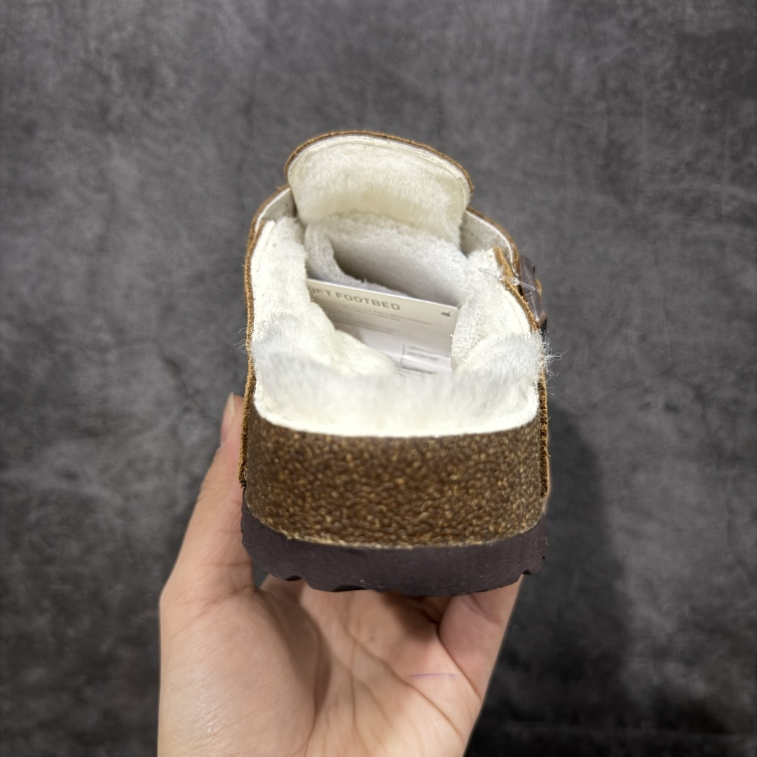 图片[4]-【莞顶G版】Birkenstock\\t 勃肯/博肯软木软底 羊毛一体休闲鞋 半拖 品质升级版 市场最好品质 十年ZP代工厂老师傅工艺 纯手工打造原汁原味博肯 市场最强版 没有之一 鞋面设计：选用陸丰A级进口羊皮毛，质地细腻，手感丰满；尺寸间障均匀，柔软，深度保暖；吸湿，进气，排汗 鞋子内里：化质澳洲羔羊皮分子结构可将水蒸气吸进多孔构体中，吸湿性好，透气性极住，保持脚底干爽 鞋底设计：型模EVA极富弹性，加持胎面设计，升级版独家私模，柔软回弹性好，耐折耐磨，防滑防踢 尺码： 35-45-选品中心