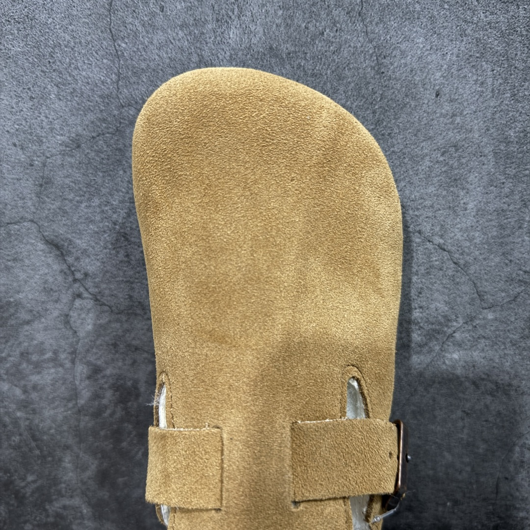 图片[5]-【莞顶G版】Birkenstock\\t 勃肯/博肯软木软底 羊毛一体休闲鞋 半拖 品质升级版 市场最好品质 十年ZP代工厂老师傅工艺 纯手工打造原汁原味博肯 市场最强版 没有之一 鞋面设计：选用陸丰A级进口羊皮毛，质地细腻，手感丰满；尺寸间障均匀，柔软，深度保暖；吸湿，进气，排汗 鞋子内里：化质澳洲羔羊皮分子结构可将水蒸气吸进多孔构体中，吸湿性好，透气性极住，保持脚底干爽 鞋底设计：型模EVA极富弹性，加持胎面设计，升级版独家私模，柔软回弹性好，耐折耐磨，防滑防踢 尺码： 35-45-选品中心