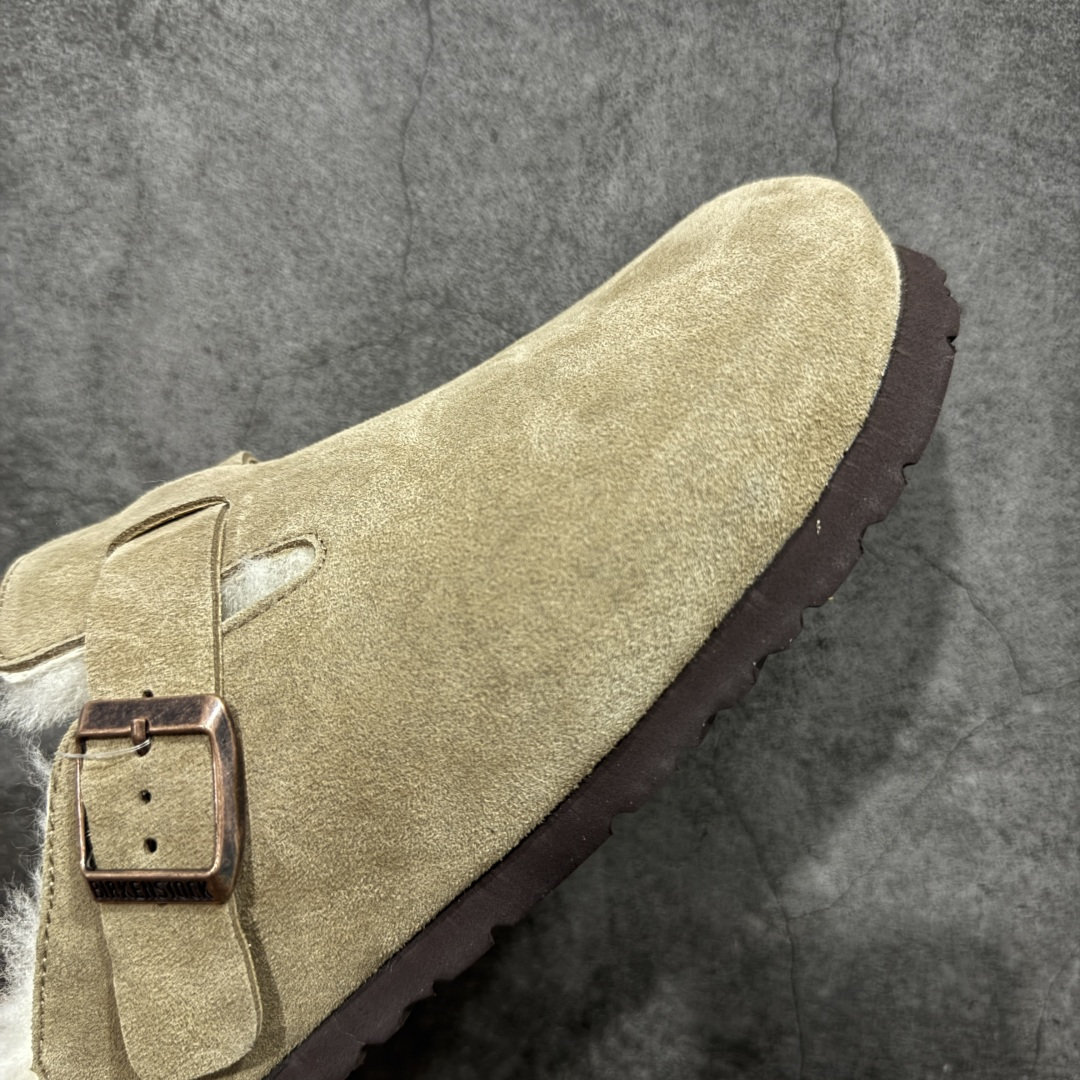 图片[6]-【莞顶G版】Birkenstock\\t 勃肯/博肯软木软底 羊毛一体休闲鞋 半拖 品质升级版 市场最好品质 十年ZP代工厂老师傅工艺 纯手工打造原汁原味博肯 市场最强版 没有之一 鞋面设计：选用陸丰A级进口羊皮毛，质地细腻，手感丰满；尺寸间障均匀，柔软，深度保暖；吸湿，进气，排汗 鞋子内里：化质澳洲羔羊皮分子结构可将水蒸气吸进多孔构体中，吸湿性好，透气性极住，保持脚底干爽 鞋底设计：型模EVA极富弹性，加持胎面设计，升级版独家私模，柔软回弹性好，耐折耐磨，防滑防踢 尺码： 35-45-选品中心