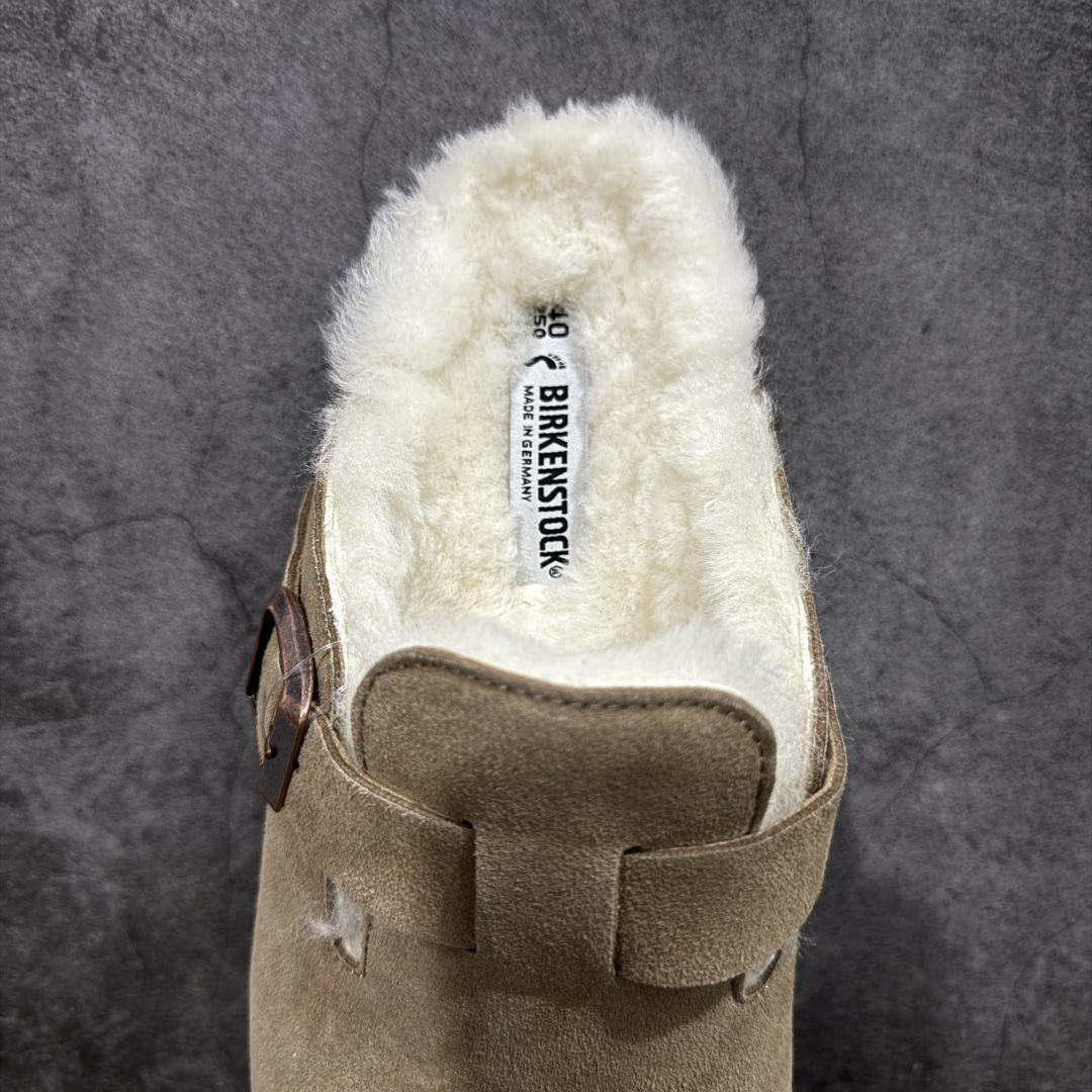 图片[8]-【莞顶G版】Birkenstock\\t 勃肯/博肯软木软底 羊毛一体休闲鞋 半拖 品质升级版 市场最好品质 十年ZP代工厂老师傅工艺 纯手工打造原汁原味博肯 市场最强版 没有之一 鞋面设计：选用陸丰A级进口羊皮毛，质地细腻，手感丰满；尺寸间障均匀，柔软，深度保暖；吸湿，进气，排汗 鞋子内里：化质澳洲羔羊皮分子结构可将水蒸气吸进多孔构体中，吸湿性好，透气性极住，保持脚底干爽 鞋底设计：型模EVA极富弹性，加持胎面设计，升级版独家私模，柔软回弹性好，耐折耐磨，防滑防踢 尺码： 35-45-选品中心