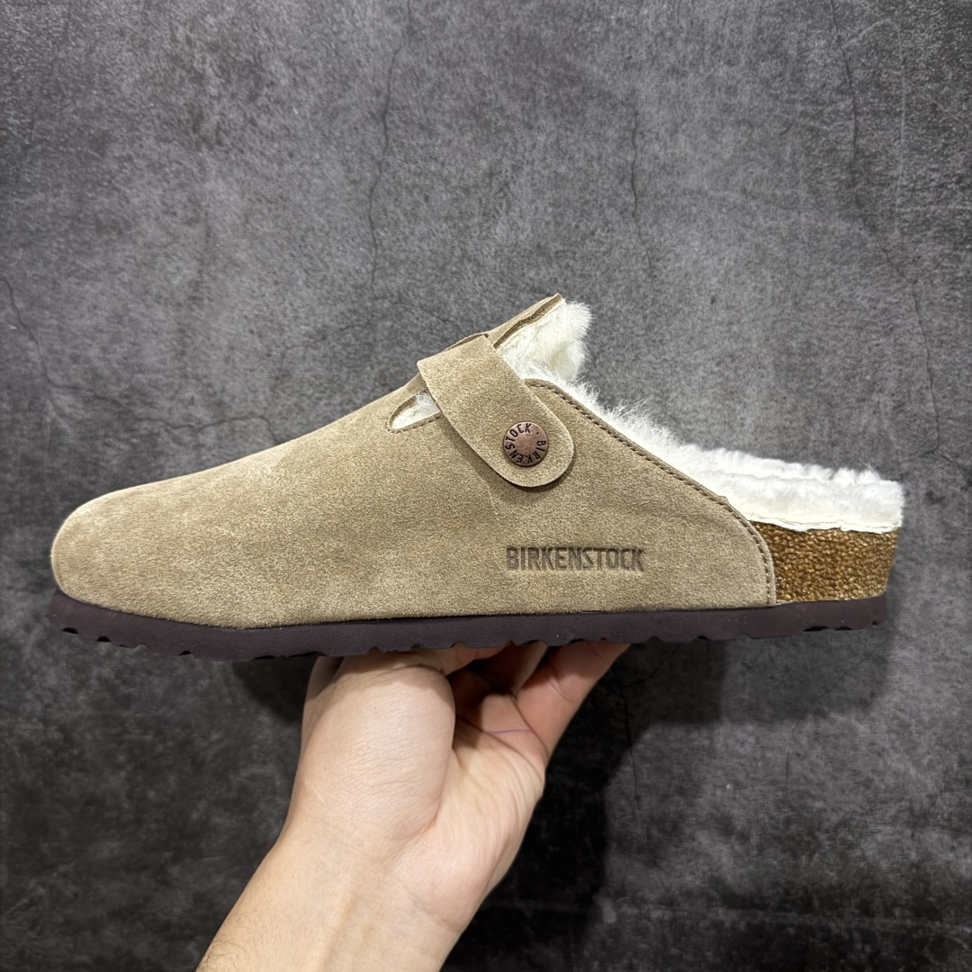 图片[2]-【莞顶G版】Birkenstock\\t 勃肯/博肯软木软底 羊毛一体休闲鞋 半拖 品质升级版 市场最好品质 十年ZP代工厂老师傅工艺 纯手工打造原汁原味博肯 市场最强版 没有之一 鞋面设计：选用陸丰A级进口羊皮毛，质地细腻，手感丰满；尺寸间障均匀，柔软，深度保暖；吸湿，进气，排汗 鞋子内里：化质澳洲羔羊皮分子结构可将水蒸气吸进多孔构体中，吸湿性好，透气性极住，保持脚底干爽 鞋底设计：型模EVA极富弹性，加持胎面设计，升级版独家私模，柔软回弹性好，耐折耐磨，防滑防踢 尺码： 35-45-选品中心