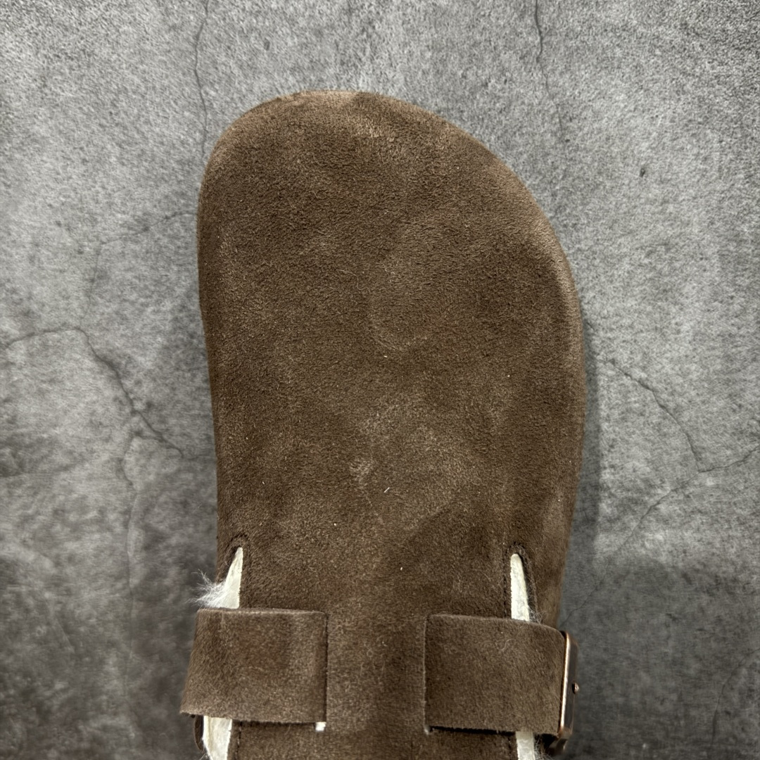 图片[5]-【莞顶G版】Birkenstock\\t 勃肯/博肯软木软底 羊毛一体休闲鞋 半拖 品质升级版 市场最好品质 十年ZP代工厂老师傅工艺 纯手工打造原汁原味博肯 市场最强版 没有之一 鞋面设计：选用陸丰A级进口羊皮毛，质地细腻，手感丰满；尺寸间障均匀，柔软，深度保暖；吸湿，进气，排汗 鞋子内里：化质澳洲羔羊皮分子结构可将水蒸气吸进多孔构体中，吸湿性好，透气性极住，保持脚底干爽 鞋底设计：型模EVA极富弹性，加持胎面设计，升级版独家私模，柔软回弹性好，耐折耐磨，防滑防踢 尺码： 35-45-选品中心