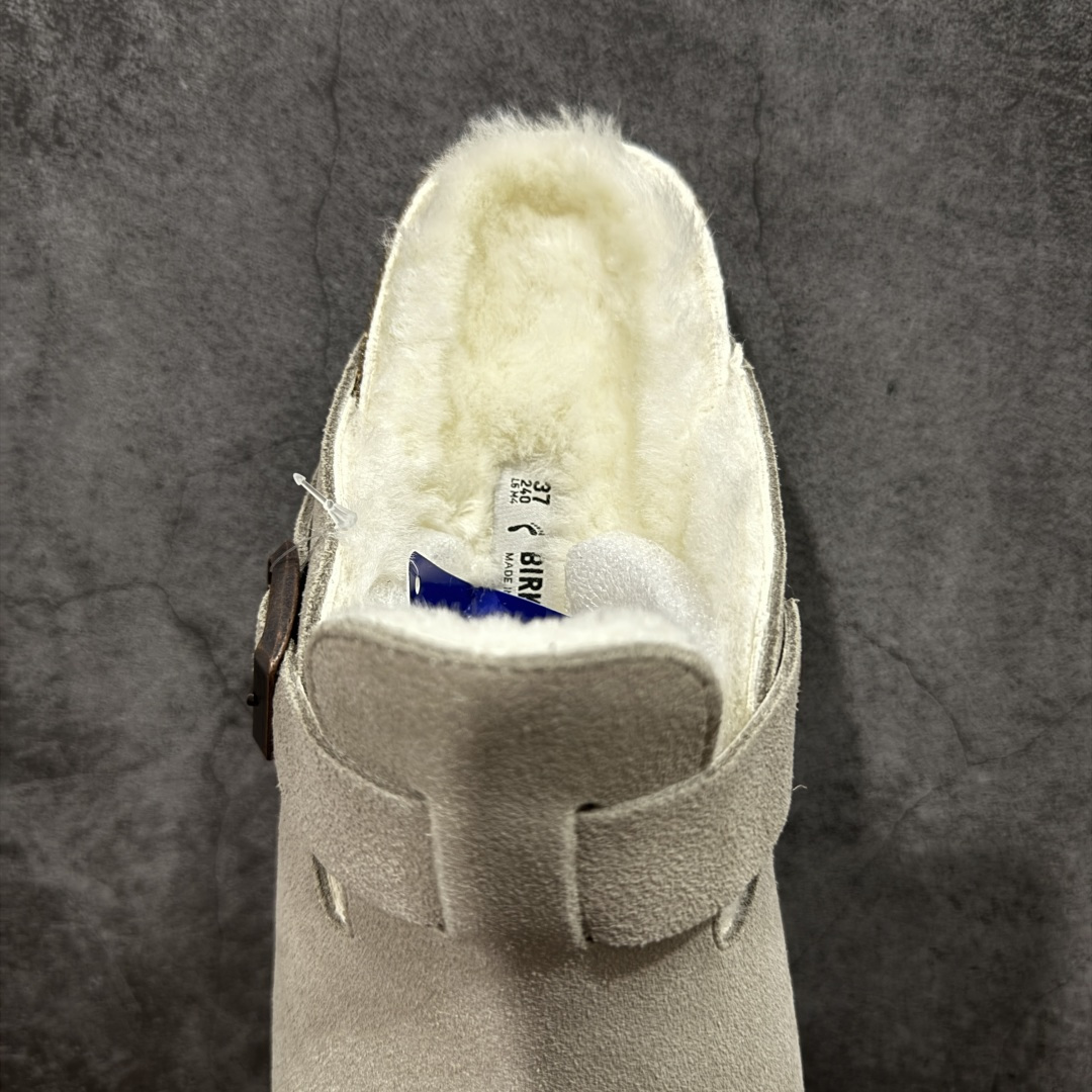 图片[8]-【莞顶G版】Birkenstock\\t 勃肯/博肯软木软底 羊毛一体休闲鞋 半拖 品质升级版 市场最好品质 十年ZP代工厂老师傅工艺 纯手工打造原汁原味博肯 市场最强版 没有之一 鞋面设计：选用陸丰A级进口羊皮毛，质地细腻，手感丰满；尺寸间障均匀，柔软，深度保暖；吸湿，进气，排汗 鞋子内里：化质澳洲羔羊皮分子结构可将水蒸气吸进多孔构体中，吸湿性好，透气性极住，保持脚底干爽 鞋底设计：型模EVA极富弹性，加持胎面设计，升级版独家私模，柔软回弹性好，耐折耐磨，防滑防踢 尺码： 35-45-选品中心