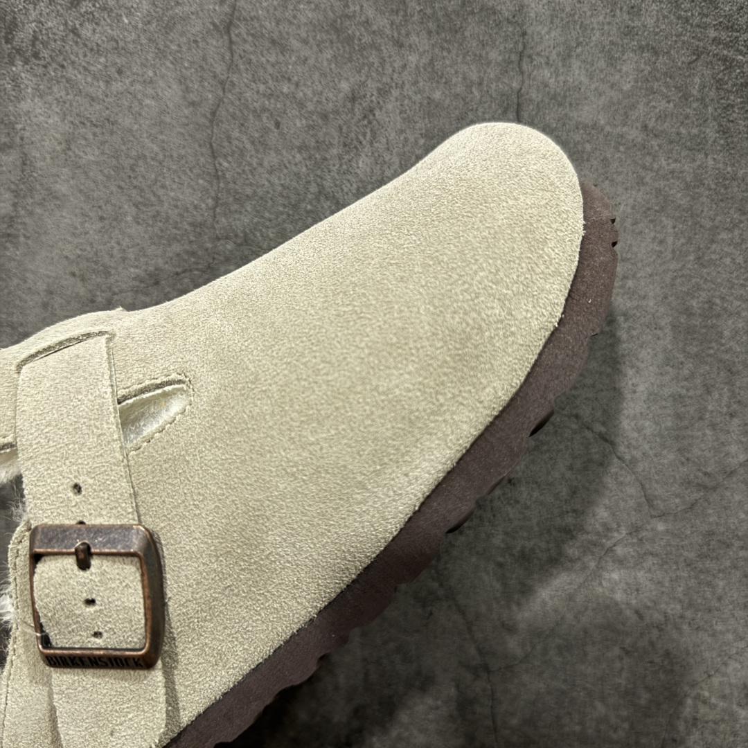 图片[6]-【莞顶G版】Birkenstock\\t 勃肯/博肯软木软底 羊毛一体休闲鞋 半拖 品质升级版 市场最好品质 十年ZP代工厂老师傅工艺 纯手工打造原汁原味博肯 市场最强版 没有之一 鞋面设计：选用陸丰A级进口羊皮毛，质地细腻，手感丰满；尺寸间障均匀，柔软，深度保暖；吸湿，进气，排汗 鞋子内里：化质澳洲羔羊皮分子结构可将水蒸气吸进多孔构体中，吸湿性好，透气性极住，保持脚底干爽 鞋底设计：型模EVA极富弹性，加持胎面设计，升级版独家私模，柔软回弹性好，耐折耐磨，防滑防踢 尺码： 35-45-选品中心