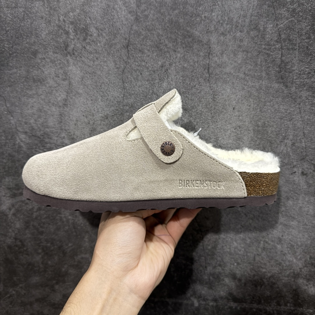 图片[2]-【莞顶G版】Birkenstock\\t 勃肯/博肯软木软底 羊毛一体休闲鞋 半拖 品质升级版 市场最好品质 十年ZP代工厂老师傅工艺 纯手工打造原汁原味博肯 市场最强版 没有之一 鞋面设计：选用陸丰A级进口羊皮毛，质地细腻，手感丰满；尺寸间障均匀，柔软，深度保暖；吸湿，进气，排汗 鞋子内里：化质澳洲羔羊皮分子结构可将水蒸气吸进多孔构体中，吸湿性好，透气性极住，保持脚底干爽 鞋底设计：型模EVA极富弹性，加持胎面设计，升级版独家私模，柔软回弹性好，耐折耐磨，防滑防踢 尺码： 35-45-选品中心