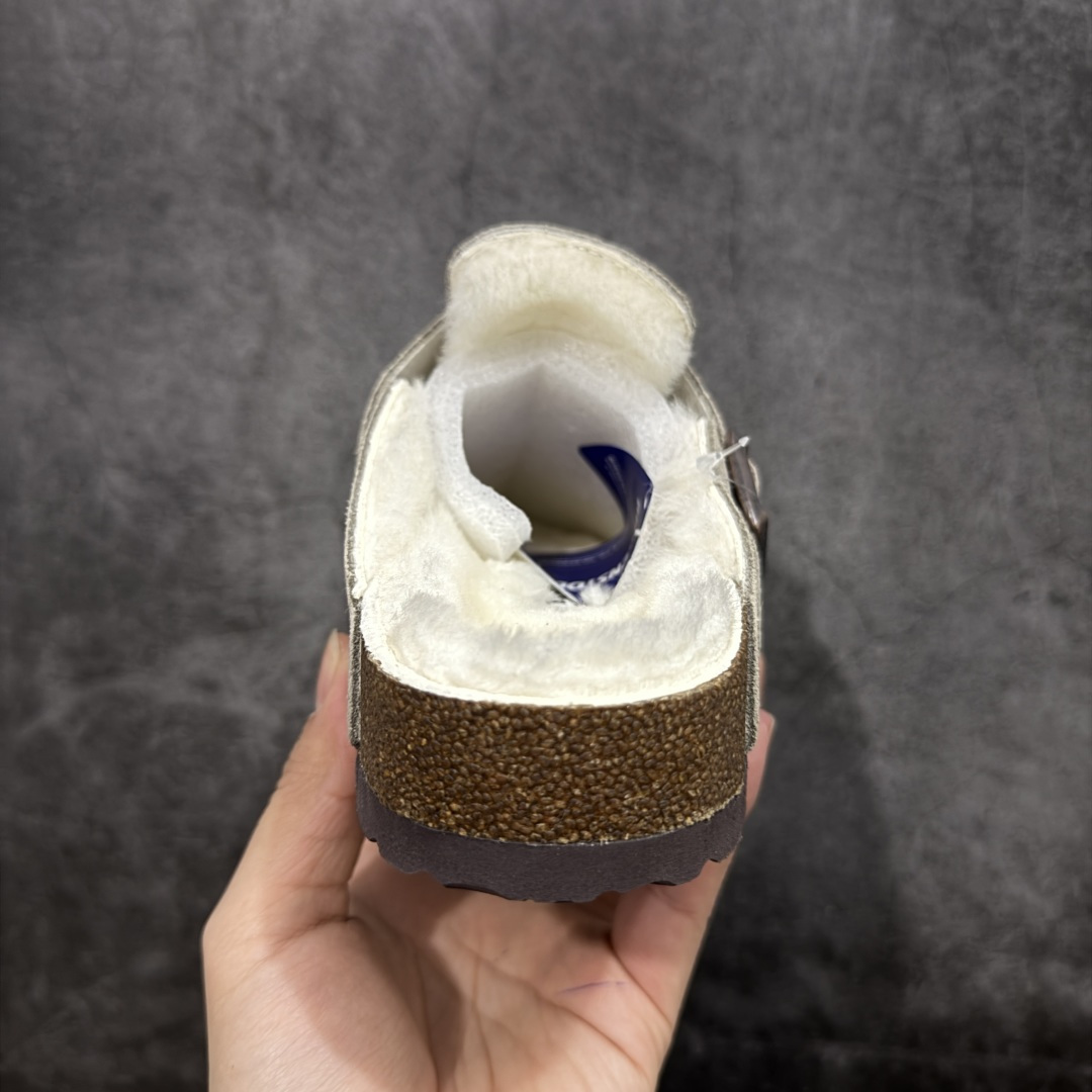 图片[4]-【莞顶G版】Birkenstock\\t 勃肯/博肯软木软底 羊毛一体休闲鞋 半拖 品质升级版 市场最好品质 十年ZP代工厂老师傅工艺 纯手工打造原汁原味博肯 市场最强版 没有之一 鞋面设计：选用陸丰A级进口羊皮毛，质地细腻，手感丰满；尺寸间障均匀，柔软，深度保暖；吸湿，进气，排汗 鞋子内里：化质澳洲羔羊皮分子结构可将水蒸气吸进多孔构体中，吸湿性好，透气性极住，保持脚底干爽 鞋底设计：型模EVA极富弹性，加持胎面设计，升级版独家私模，柔软回弹性好，耐折耐磨，防滑防踢 尺码： 35-45-选品中心