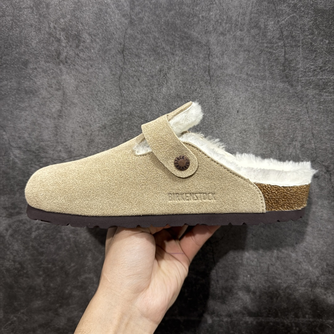 图片[2]-【莞顶G版】Birkenstock\\t 勃肯/博肯软木软底 羊毛一体休闲鞋 半拖 品质升级版 市场最好品质 十年ZP代工厂老师傅工艺 纯手工打造原汁原味博肯 市场最强版 没有之一 鞋面设计：选用陸丰A级进口羊皮毛，质地细腻，手感丰满；尺寸间障均匀，柔软，深度保暖；吸湿，进气，排汗 鞋子内里：化质澳洲羔羊皮分子结构可将水蒸气吸进多孔构体中，吸湿性好，透气性极住，保持脚底干爽 鞋底设计：型模EVA极富弹性，加持胎面设计，升级版独家私模，柔软回弹性好，耐折耐磨，防滑防踢 尺码： 35-45-选品中心