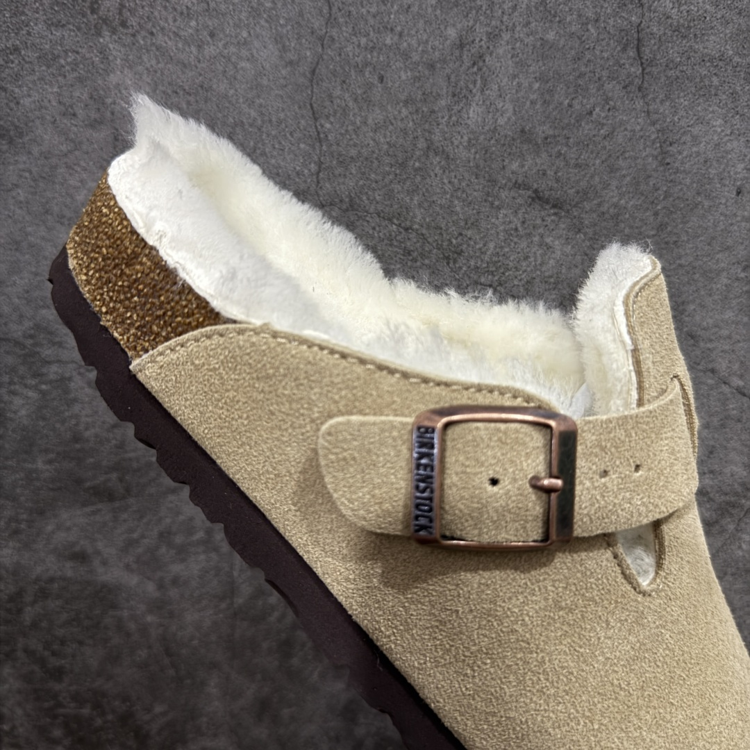 图片[7]-【莞顶G版】Birkenstock\\t 勃肯/博肯软木软底 羊毛一体休闲鞋 半拖 品质升级版 市场最好品质 十年ZP代工厂老师傅工艺 纯手工打造原汁原味博肯 市场最强版 没有之一 鞋面设计：选用陸丰A级进口羊皮毛，质地细腻，手感丰满；尺寸间障均匀，柔软，深度保暖；吸湿，进气，排汗 鞋子内里：化质澳洲羔羊皮分子结构可将水蒸气吸进多孔构体中，吸湿性好，透气性极住，保持脚底干爽 鞋底设计：型模EVA极富弹性，加持胎面设计，升级版独家私模，柔软回弹性好，耐折耐磨，防滑防踢 尺码： 35-45-选品中心