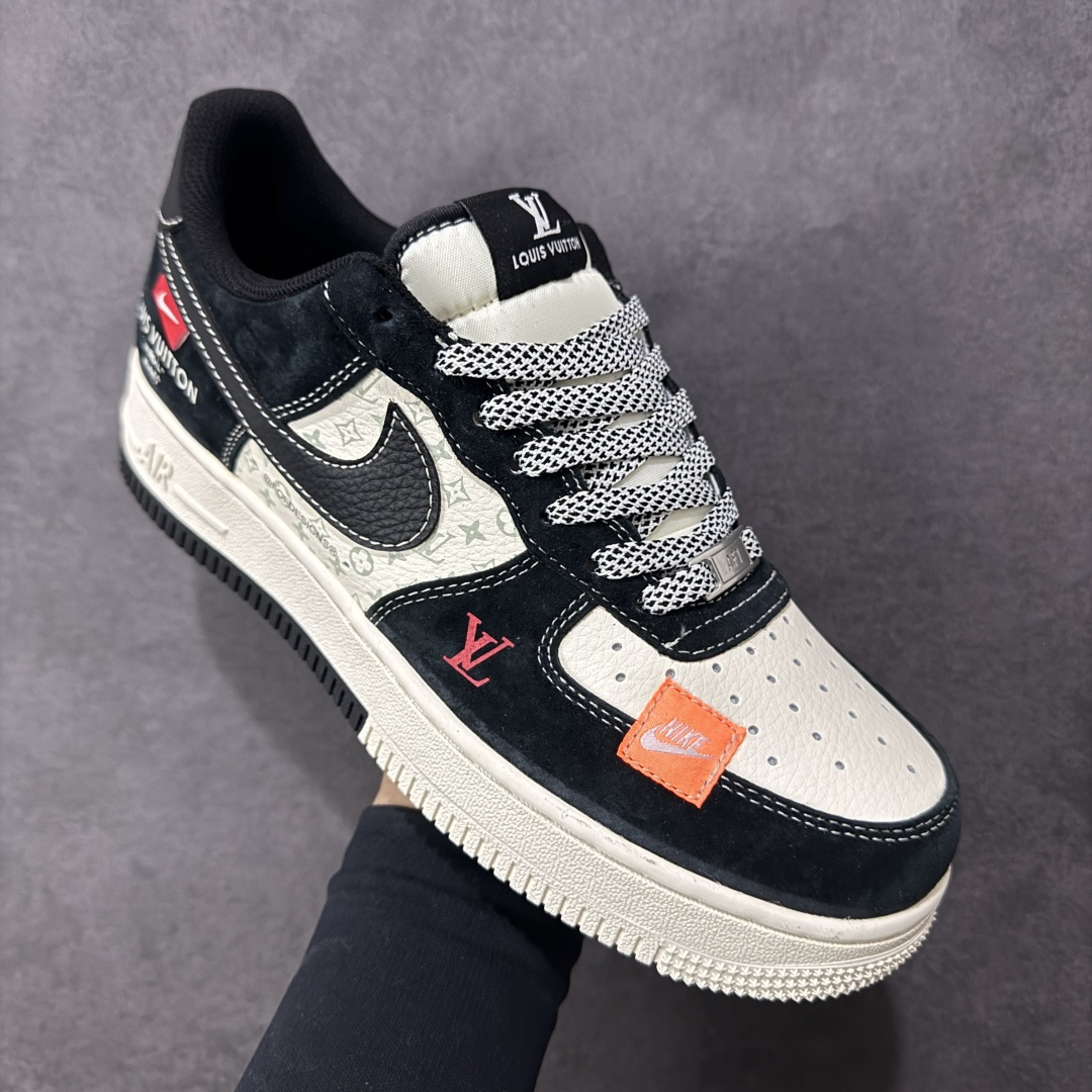 图片[3]-【公司级】NIke Air Force 1 \’07 Low “LV联名——米黑印花橙标 ”空军一号 低帮 运动鞋 休闲鞋 折边针车 工艺难度大 原楦头原纸板 原装鞋盒 定制五金配件 内置全掌气垫 原厂鞋底 货号：CX5050-Y41 尺码：36 36.5 37.5 38 38.5 39 40 40.5 41 42 42.5 43 44 44.5 45-选品中心