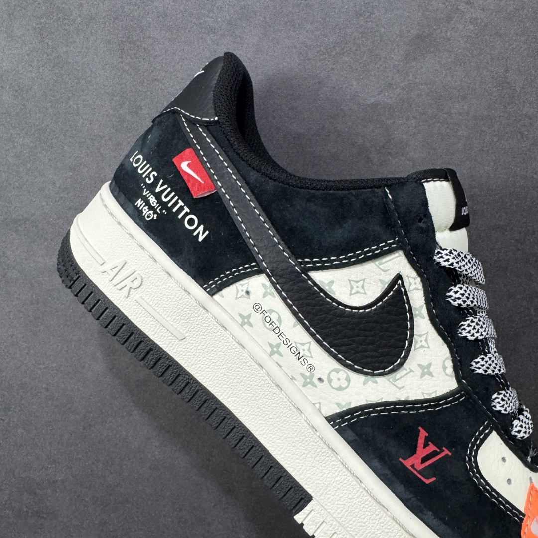 图片[6]-【公司级】NIke Air Force 1 \’07 Low “LV联名——米黑印花橙标 ”空军一号 低帮 运动鞋 休闲鞋 折边针车 工艺难度大 原楦头原纸板 原装鞋盒 定制五金配件 内置全掌气垫 原厂鞋底 货号：CX5050-Y41 尺码：36 36.5 37.5 38 38.5 39 40 40.5 41 42 42.5 43 44 44.5 45-选品中心