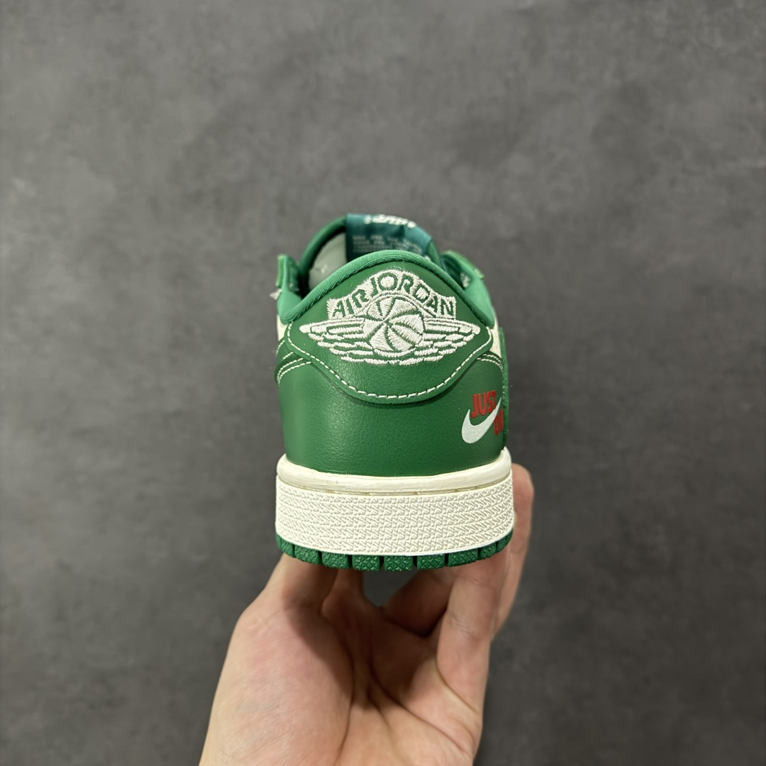 图片[4]-【定制版】Travis Scott x Jordan 1 Low “米绿Justdoit” 高端定制 乔丹倒勾低帮休闲板鞋 大厂纯原品质出货 纯正版型 定制鞋盒 皮料切割干净无任何毛边 细节完美 超高清洁度 货号：LD2028-069 尺码：36 36.5 37.5 38 38.5 39 40 40.5 41 42 42.5 43 44 44.5 45 编码：HXSB330340-选品中心
