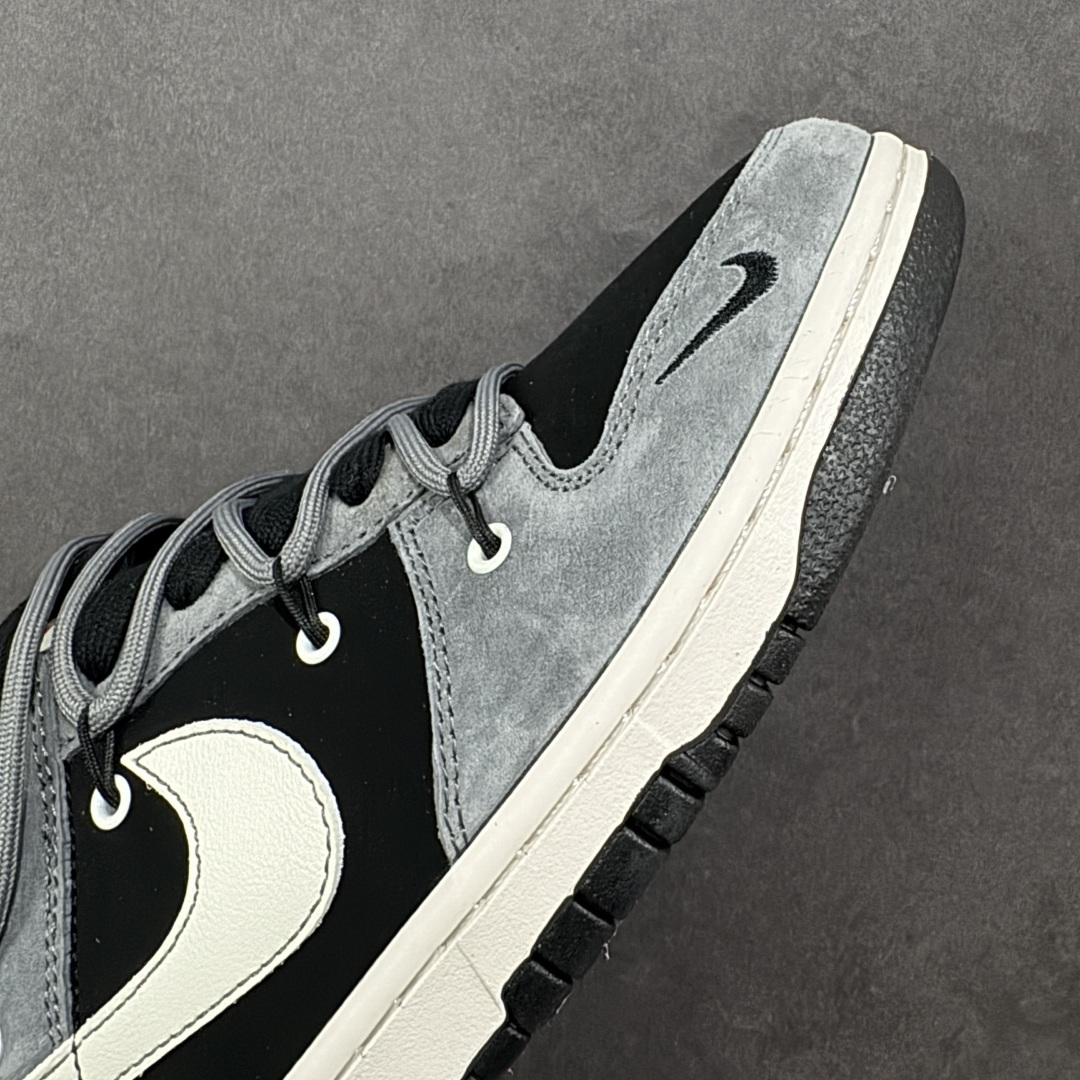 图片[5]-【定制版】Nike SB Dunk Low“ Supreme联名—灰黑猪八革绑带” 周年高端定制 低帮休闲板鞋 定制鞋盒 大厂纯原品质出货 超高清洁度 皮料切割干净无任何毛边 细节完美 货号：JP2026-101 尺码：36 36.5 37.5 38 38.5 39 40 40.5 41 42 42.5 43 44 44.5 45 编码：HXSB350360-选品中心