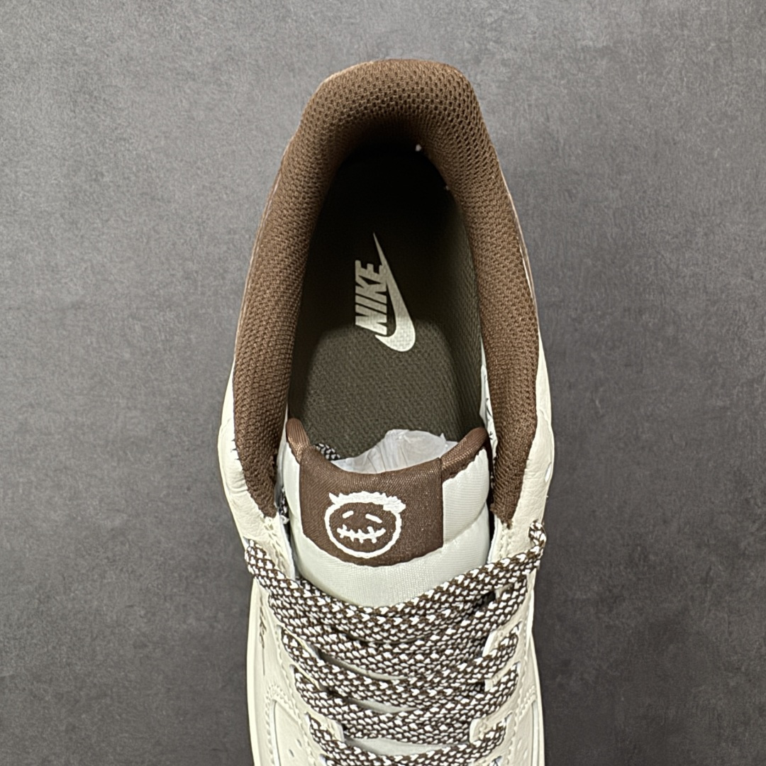 图片[7]-【定制版】NIke Air Force 1 ‘07 Low “ NIKE联名 —— 鬼脸米棕 ”空军一号低帮 运动鞋 休闲鞋 折边针车 工艺难度大 原楦头原纸板 原装鞋盒 定制五金配件 内置全掌气垫 原厂鞋底 货号： XD9314-614 尺码：36 36.5 37.5 38 38.5 39 40 40.5 41 42 42.5 43 44 44.5 45-选品中心