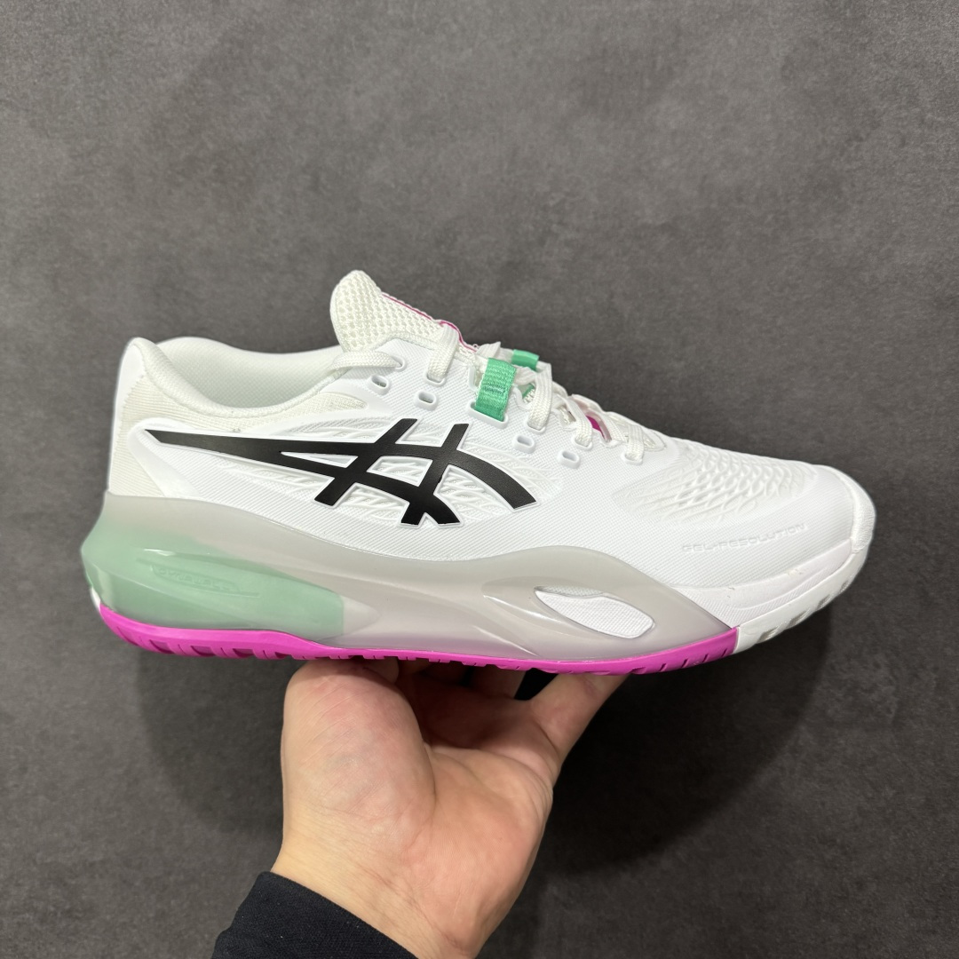 【公司级】Asics Gel-Resolution X 亚瑟士运动休闲透气专业网球鞋 轻量舒适透气材质 全滴塑鞋面中底3D可视GEL缓震胶效果 升级FLYTEFOAM BLAST全新缓震中底部位科技材质 货号：1041A481-103 尺码：40 40.5 41.5 42 42.5 43 44 44.5 45 编码：AMB250260-选品中心