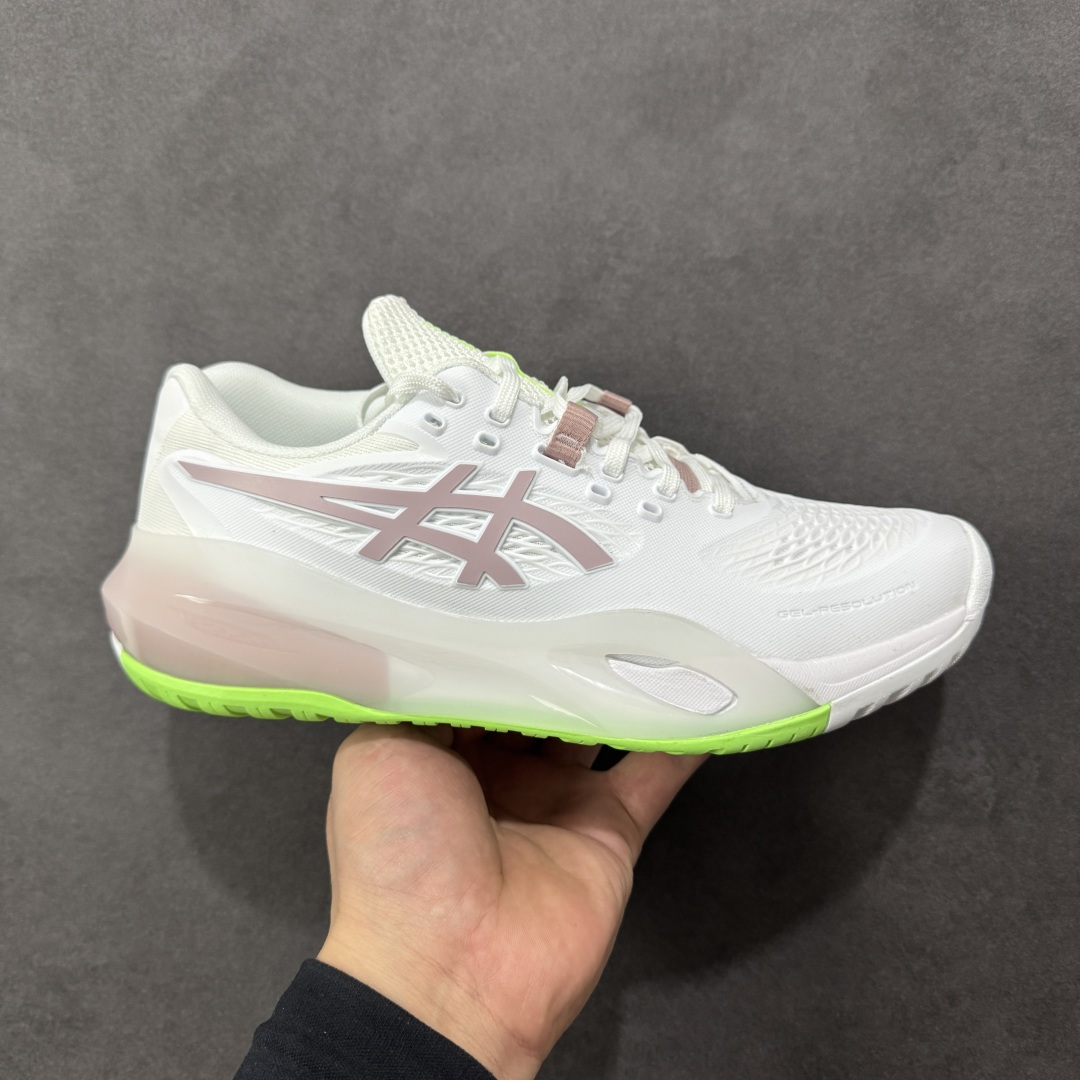 【公司级】Asics Gel-Resolution X 亚瑟士运动休闲透气专业网球鞋 轻量舒适透气材质 全滴塑鞋面中底3D可视GEL缓震胶效果 升级FLYTEFOAM BLAST全新缓震中底部位科技材质 货号：1042A279-104 尺码：40 40.5 41.5 42 42.5 43 44 44.5 45 编码：AMB250260-选品中心