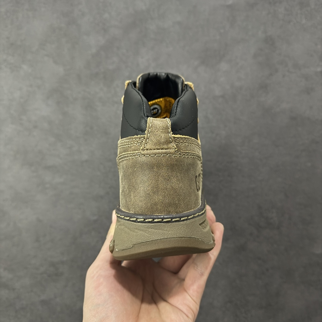 图片[4]-【广东纯原版】美国原装FOOTWEAR/CAT卡特#724390高邦保暖休闲复古潮鞋天猫同款军靴卡特工装鞋复古高帮马丁靴雪地靴工装靴 原装渠道秒杀市面所有版本秋冬季 进口头层油蜡牛皮 橡胶大底 出口外贸订单 鞋子细节跟正品一摸一样无差别 固特异工艺 牢固百搭好看 尺码：39 40 41 42 43 44 (皮鞋码)-选品中心