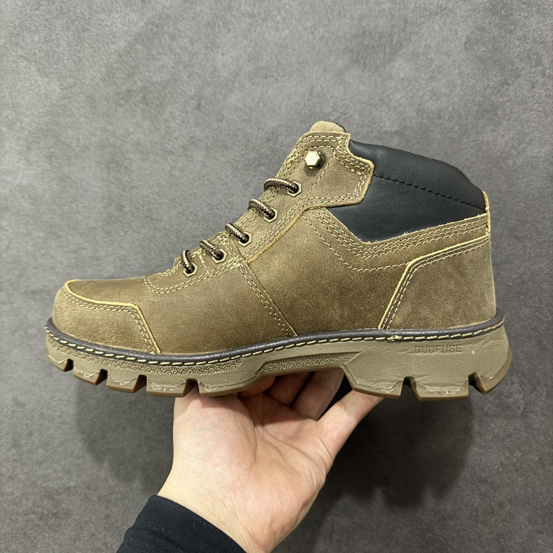 图片[2]-【广东纯原版】美国原装FOOTWEAR/CAT卡特#724390高邦保暖休闲复古潮鞋天猫同款军靴卡特工装鞋复古高帮马丁靴雪地靴工装靴 原装渠道秒杀市面所有版本秋冬季 进口头层油蜡牛皮 橡胶大底 出口外贸订单 鞋子细节跟正品一摸一样无差别 固特异工艺 牢固百搭好看 尺码：39 40 41 42 43 44 (皮鞋码)-选品中心